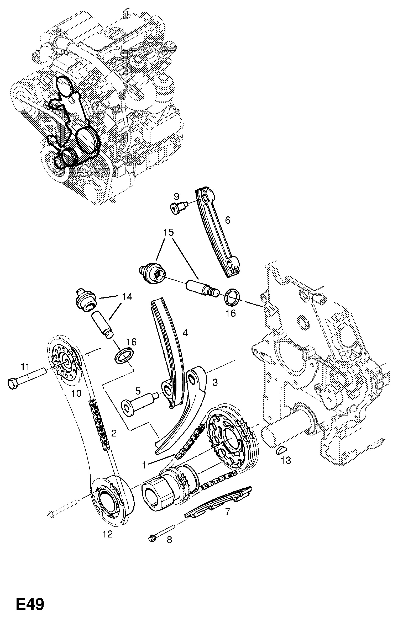 Opel 6 36 432 - Kit catena distribuzione www.autoricambit.com