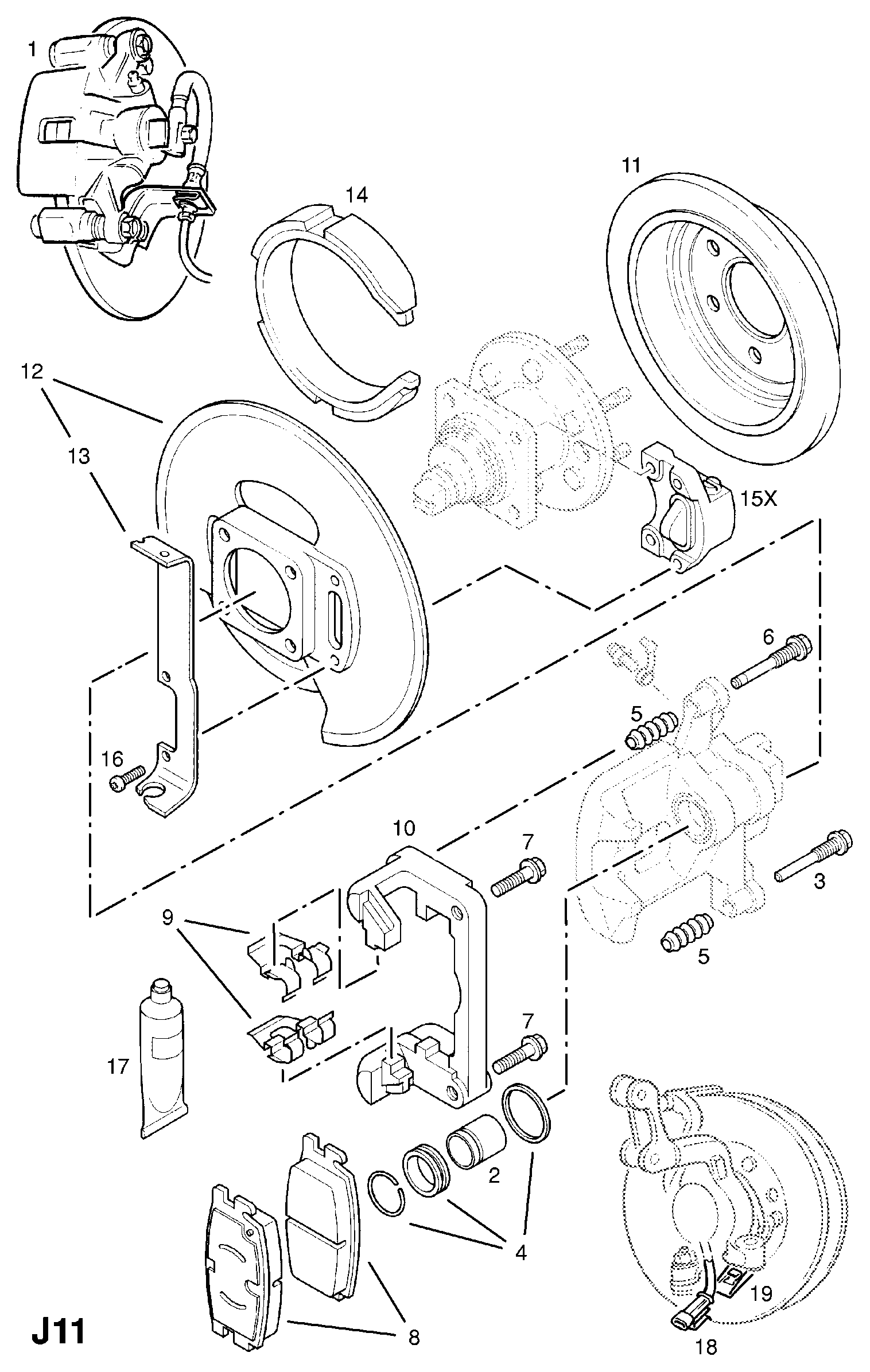 Cadillac 1605939 - Kit pastiglie freno, Freno a disco www.autoricambit.com