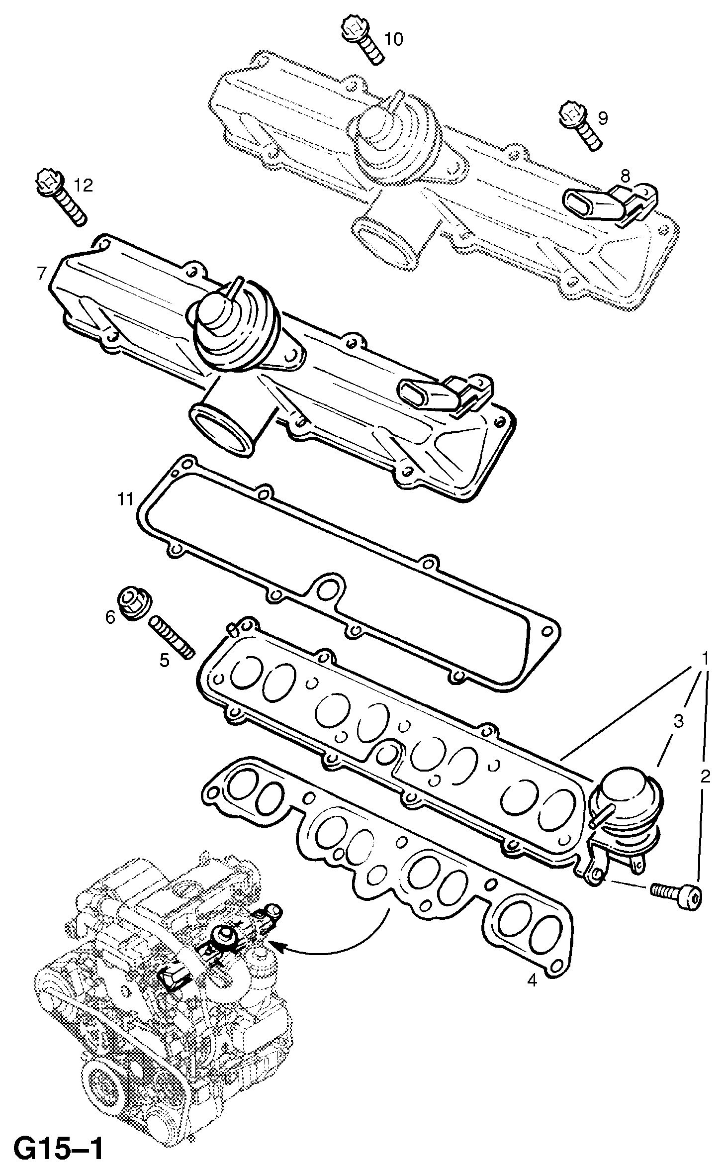 Opel 849104 - Valvola ricircolo gas scarico-EGR www.autoricambit.com