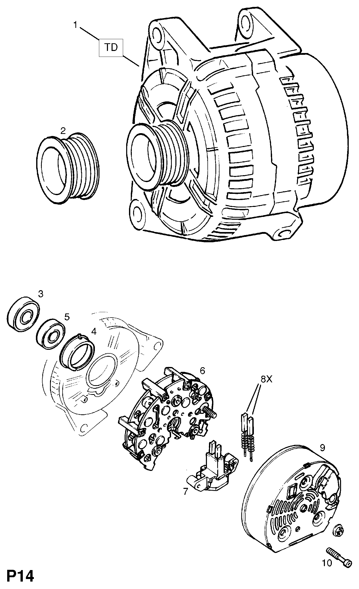 Opel 62 04 034 - Alternatore www.autoricambit.com