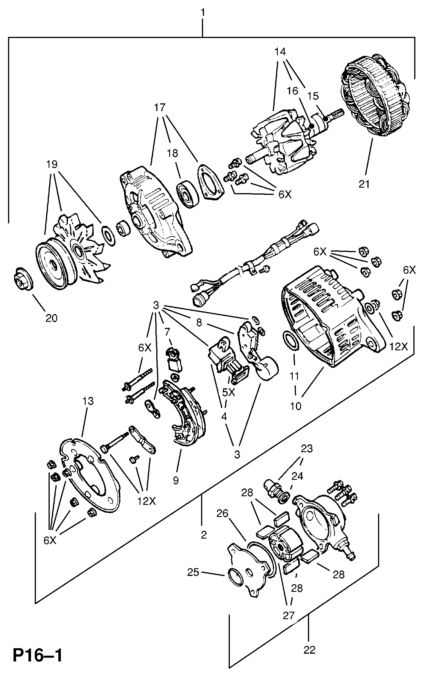 Opel 62 04 043 - Alternatore www.autoricambit.com