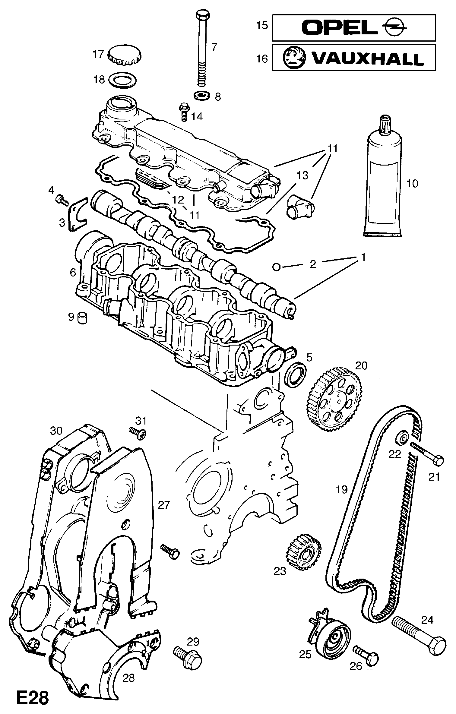 Opel 2000012 - Pompa acqua + Kit cinghie dentate www.autoricambit.com