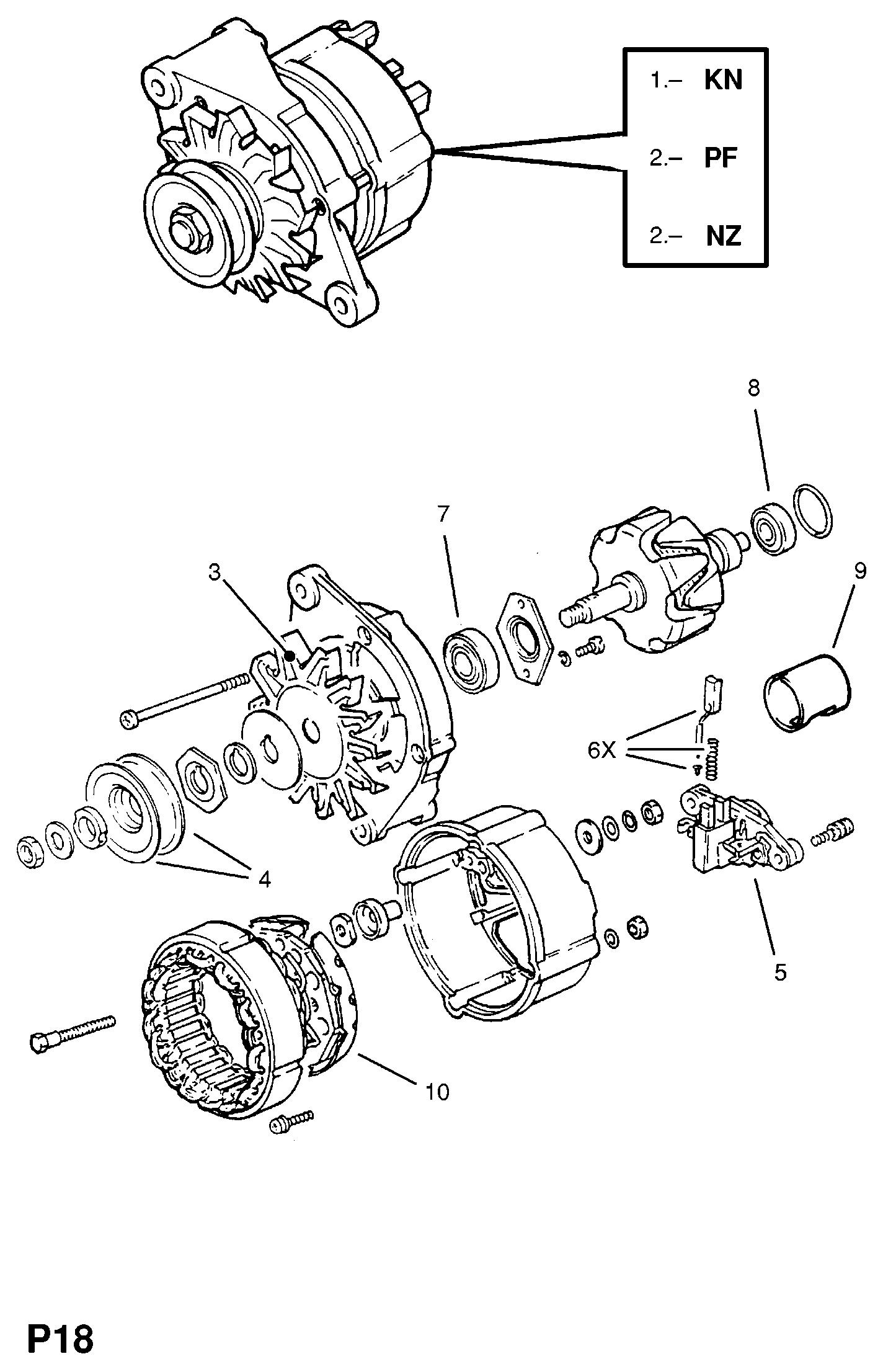 Opel 12 04 118 - Alternatore www.autoricambit.com