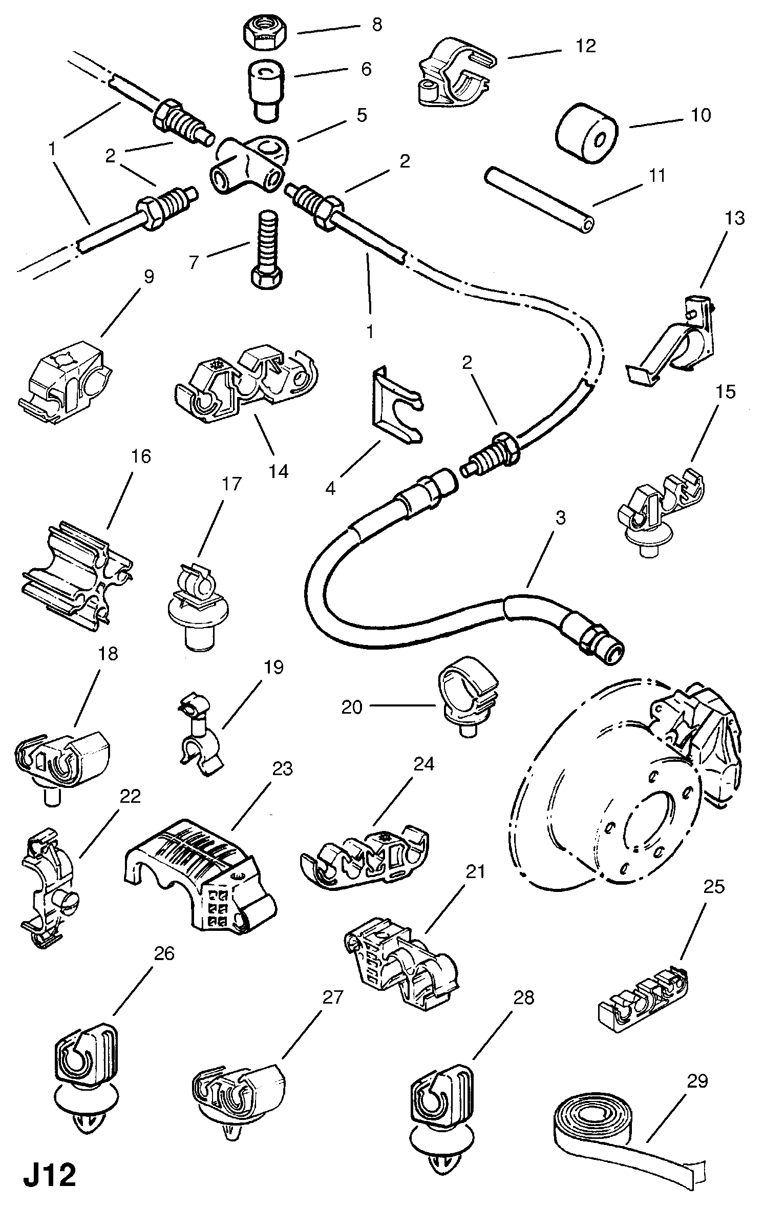 Opel 562346 - Flessibile del freno www.autoricambit.com