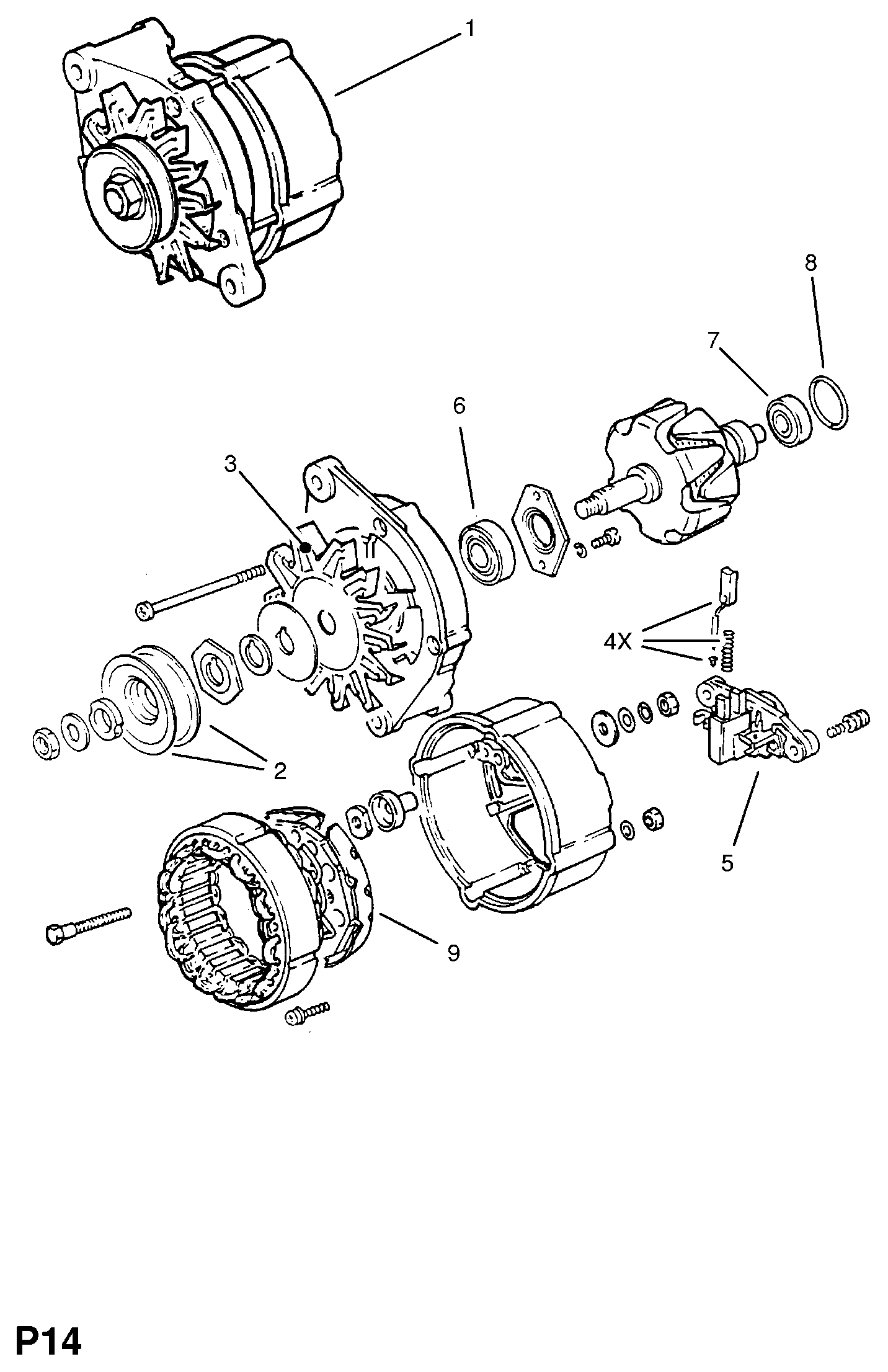 Opel 12 04 044 - Alternatore www.autoricambit.com