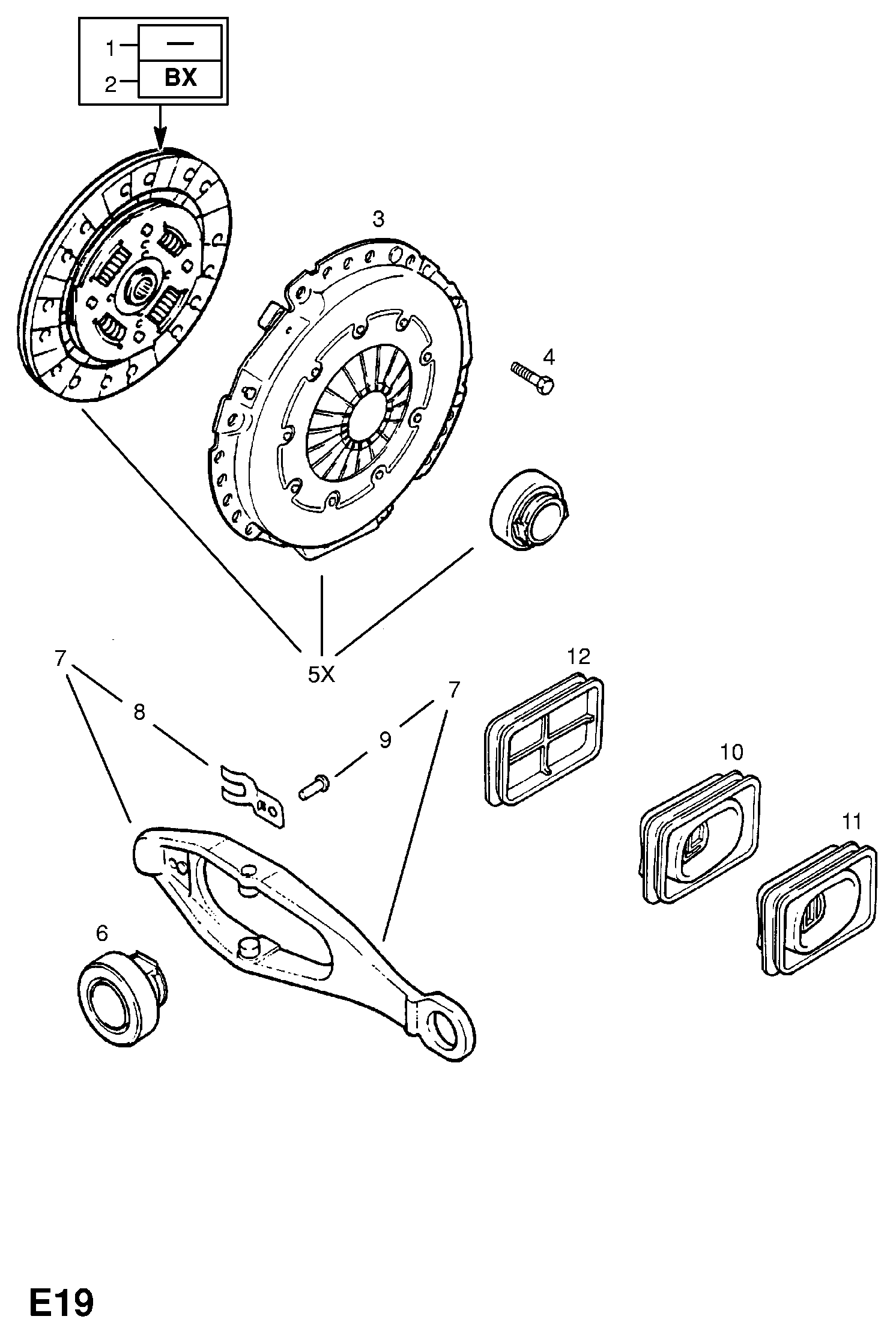 Opel 6 66 112 - Spingidisco frizione www.autoricambit.com