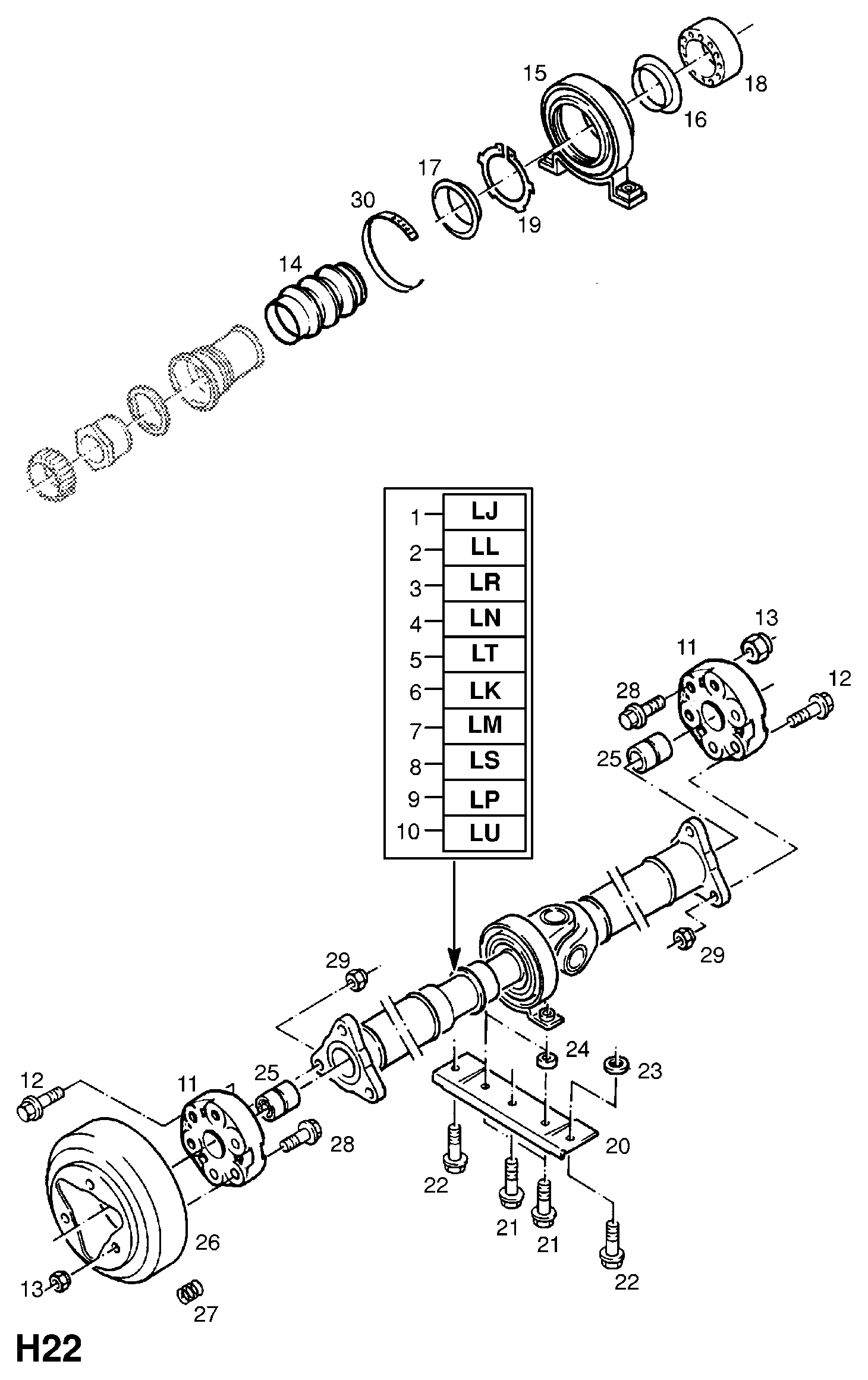 Opel 4 58 367 - Giunto, Albero longitudinale www.autoricambit.com