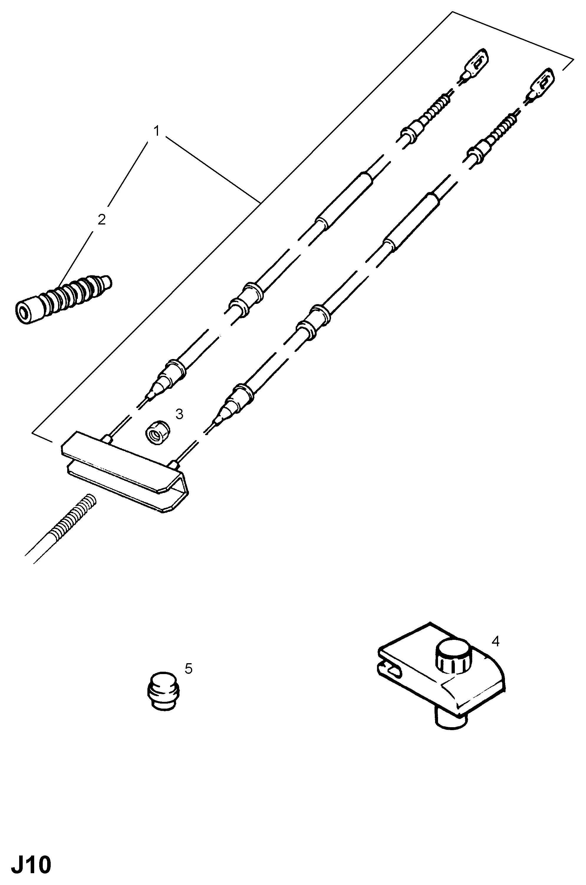 Opel 522592 - Cavo comando, Freno stazionamento www.autoricambit.com