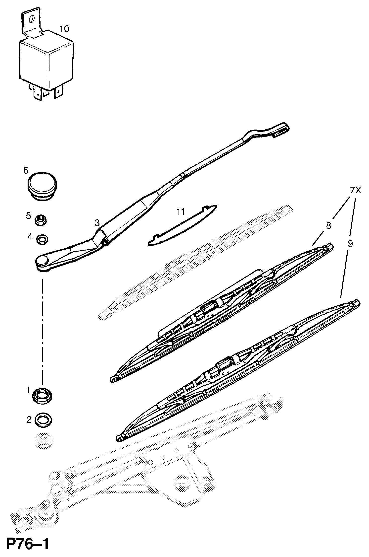 Opel 6272246 - Spazzola tergi www.autoricambit.com