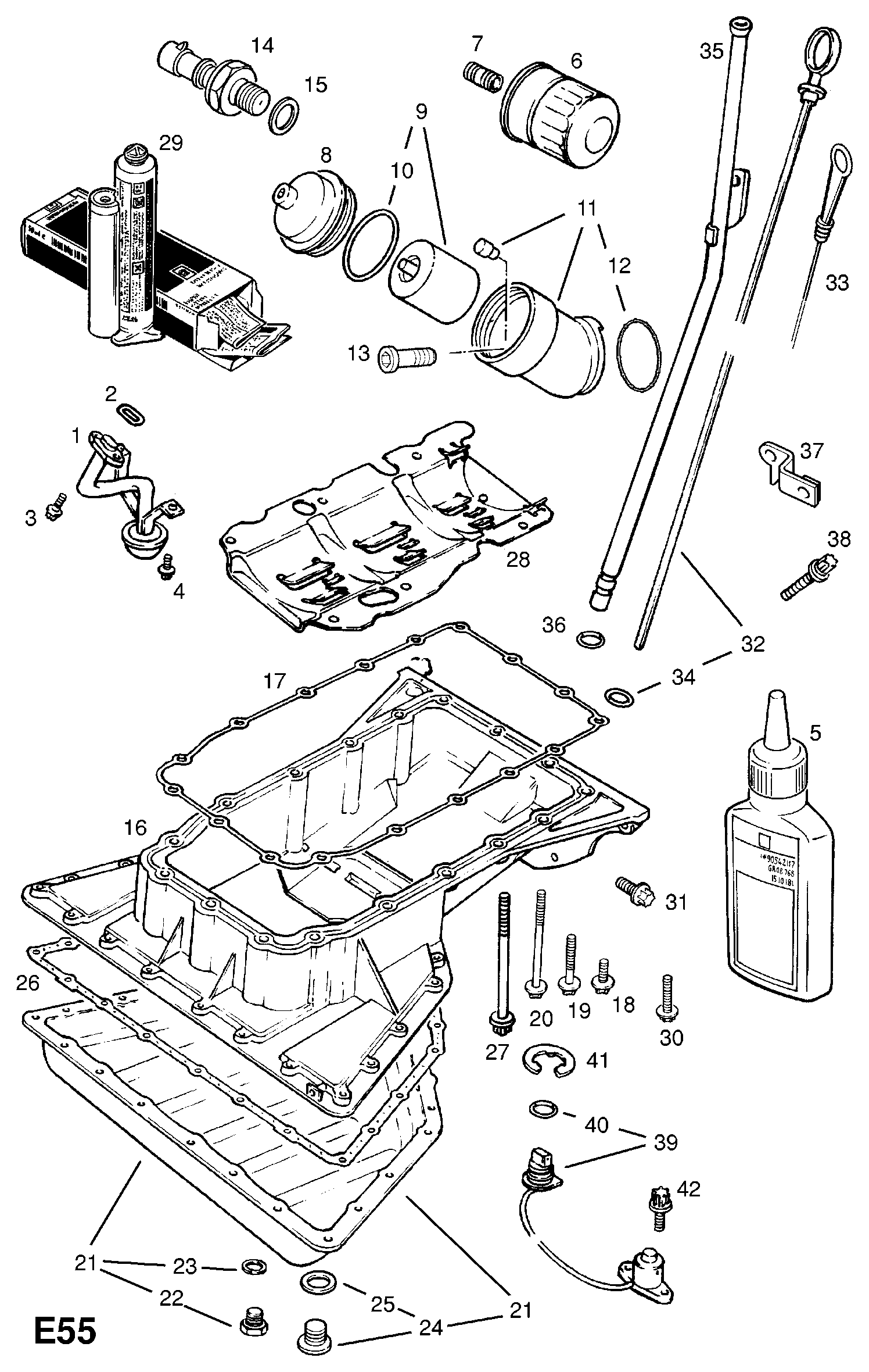 Opel 5650761 - Filtro olio www.autoricambit.com