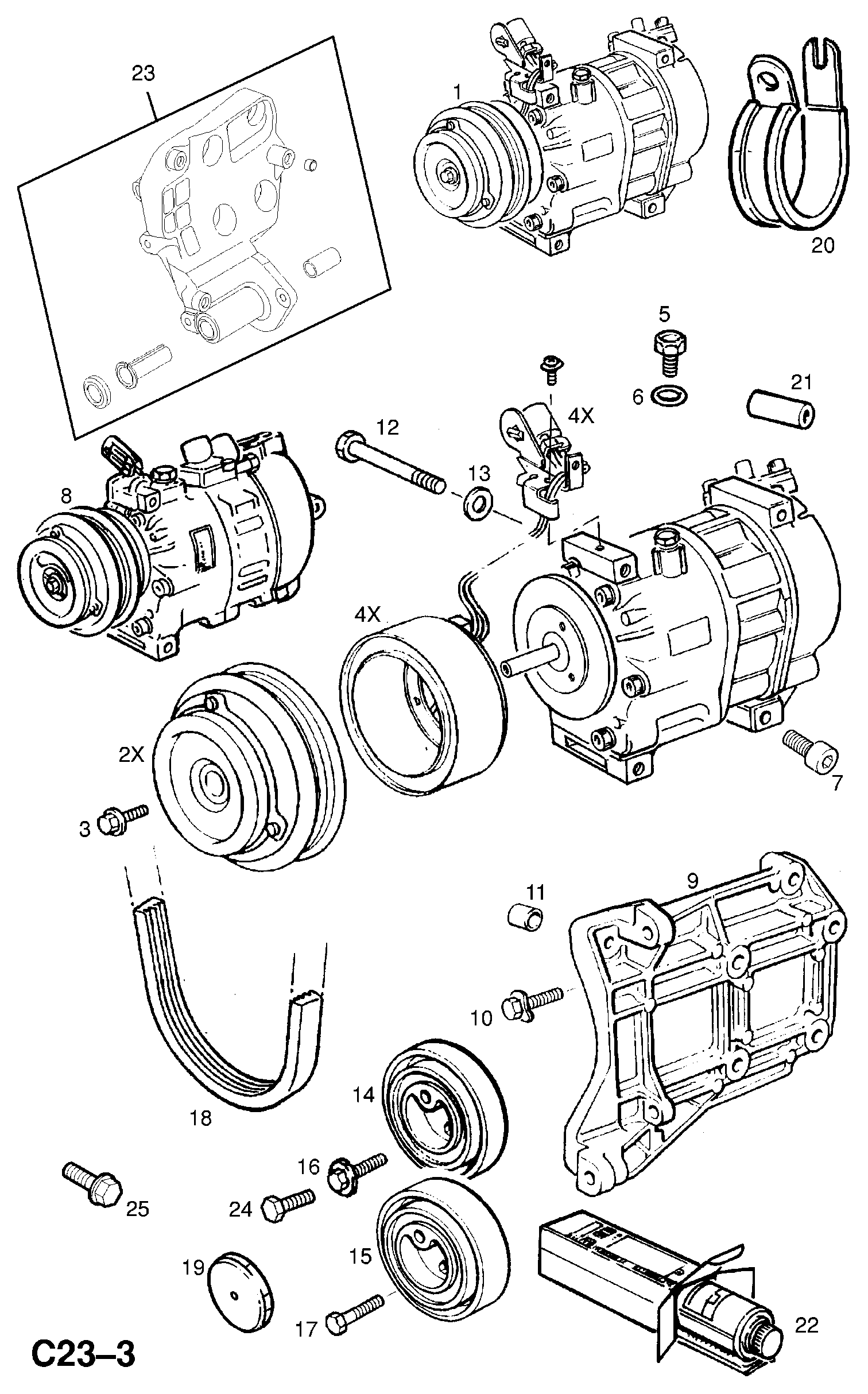 Opel 18 54 125 - Compressore, Climatizzatore www.autoricambit.com