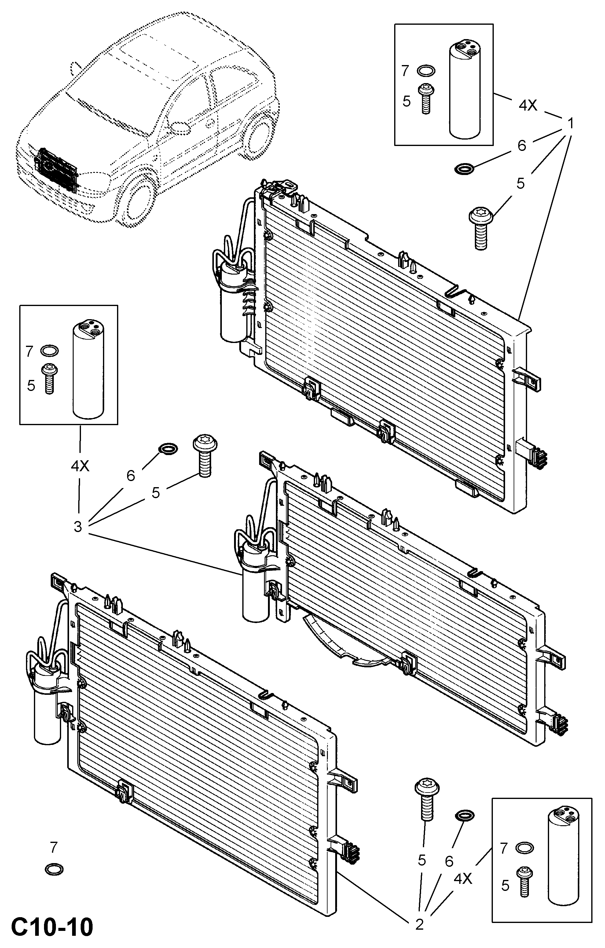 OM 1850114 - Condensatore, Climatizzatore www.autoricambit.com