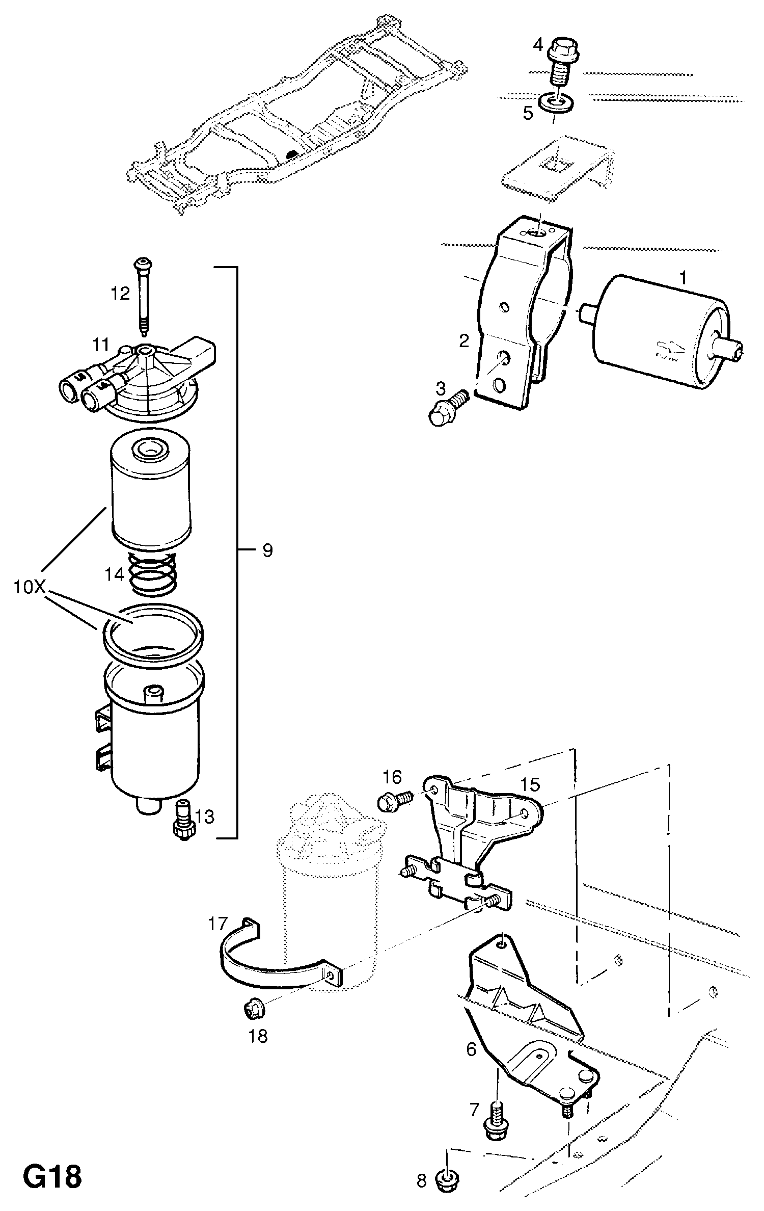 Opel 818531 - Filtro carburante www.autoricambit.com