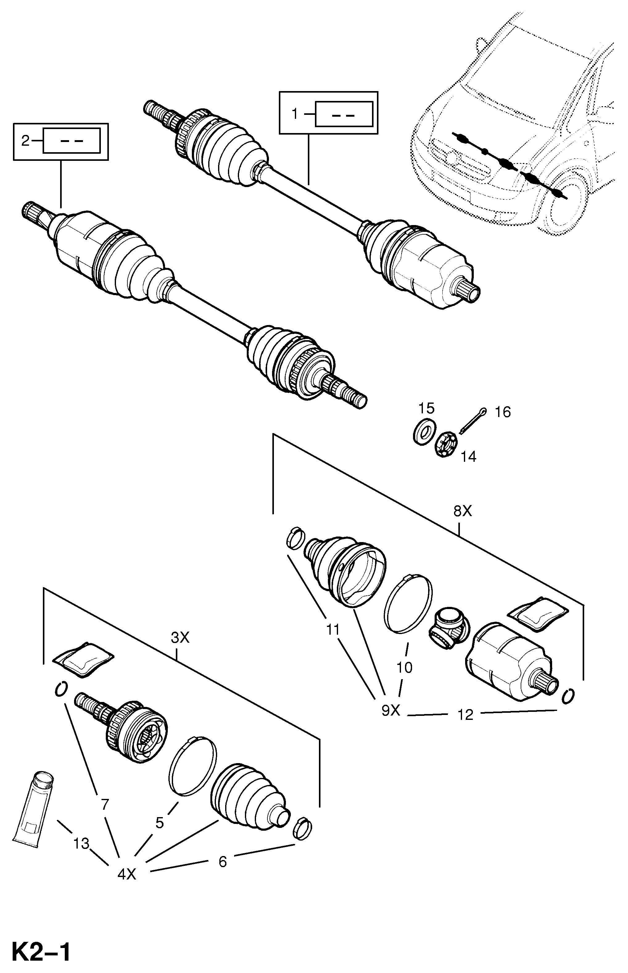 Opel 3 74 511 - Albero motore/Semiasse www.autoricambit.com