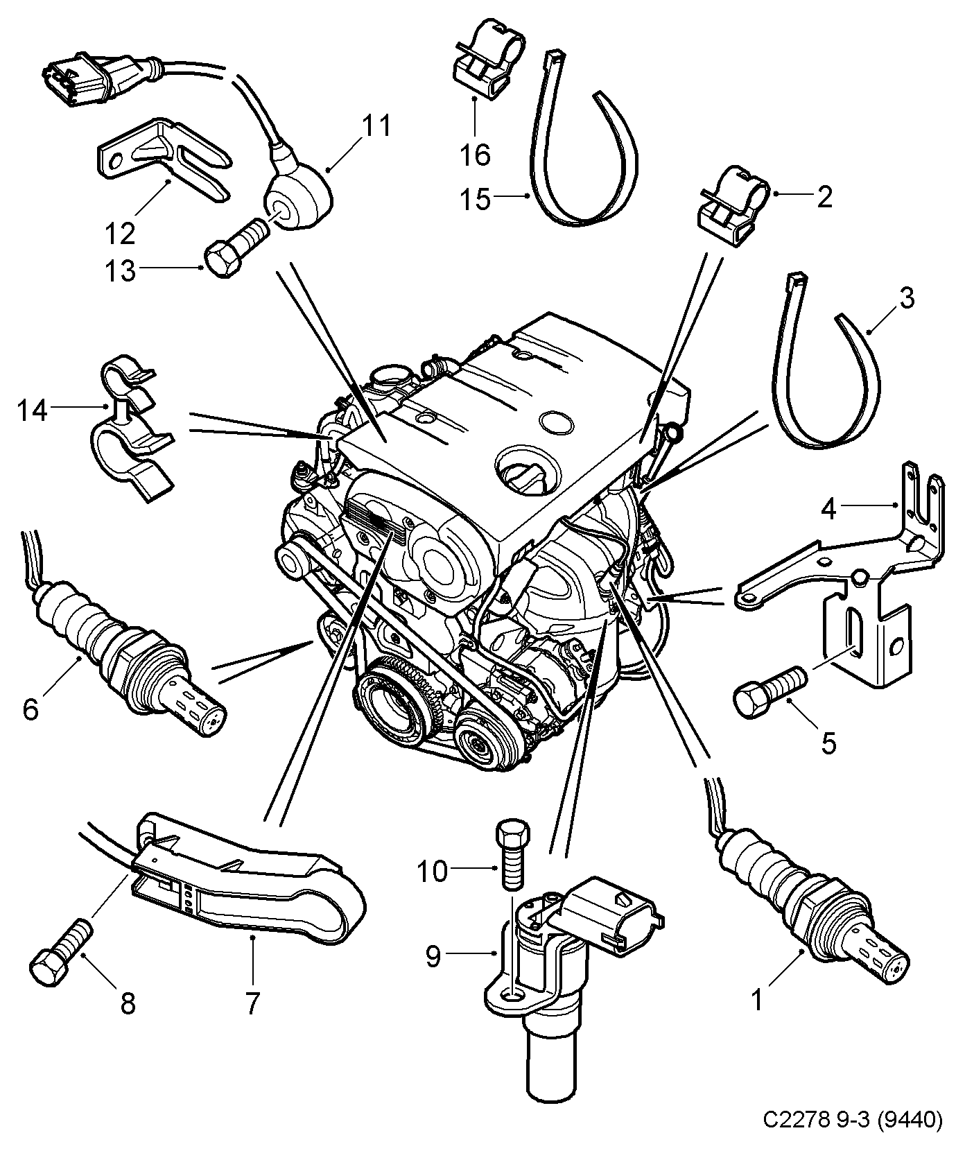 Cadillac 9158718 - Sonda lambda www.autoricambit.com