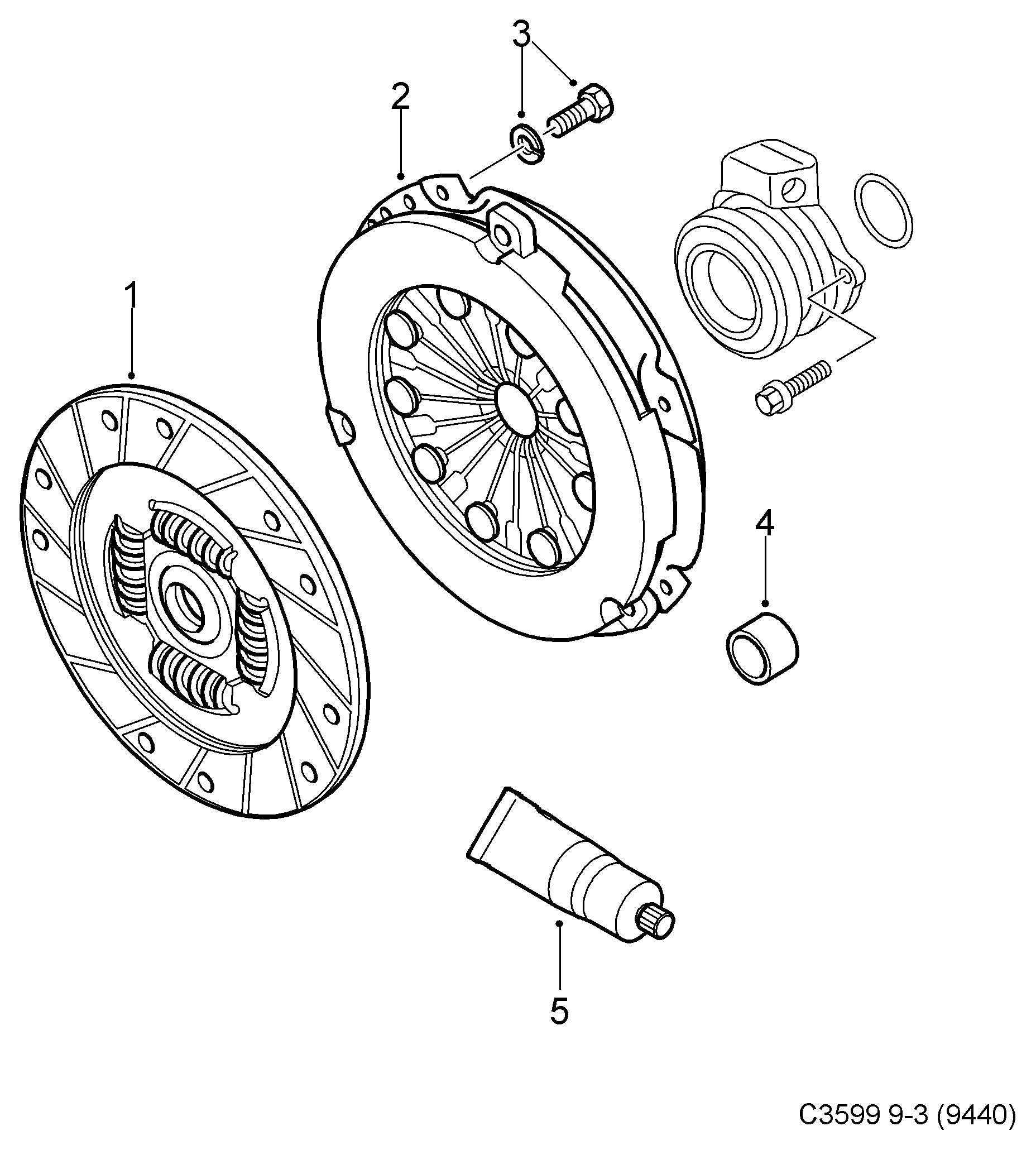 Opel 55556349 - Spingidisco frizione www.autoricambit.com