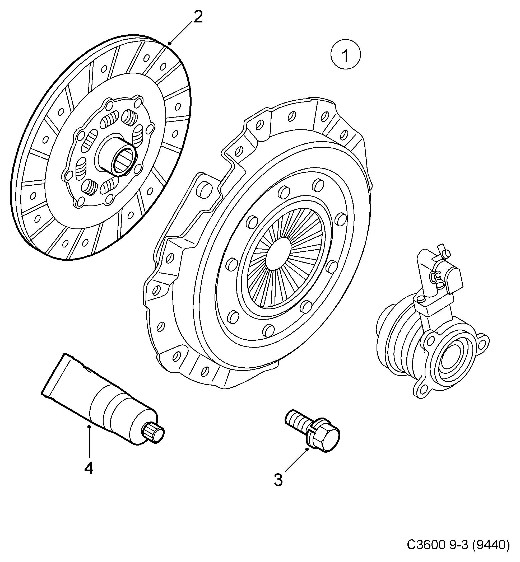 Opel 93179219 - Kit frizione www.autoricambit.com