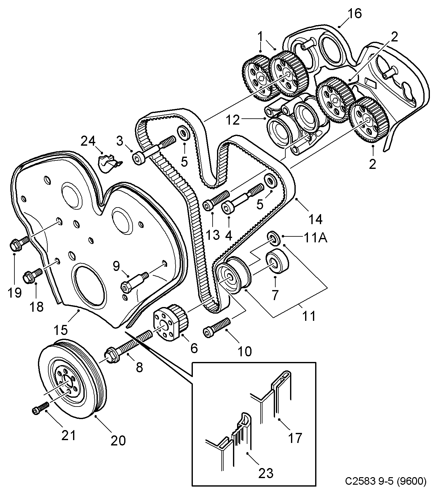 Opel 90543739 - Galoppino/Guidacinghia, Cinghia dentata www.autoricambit.com