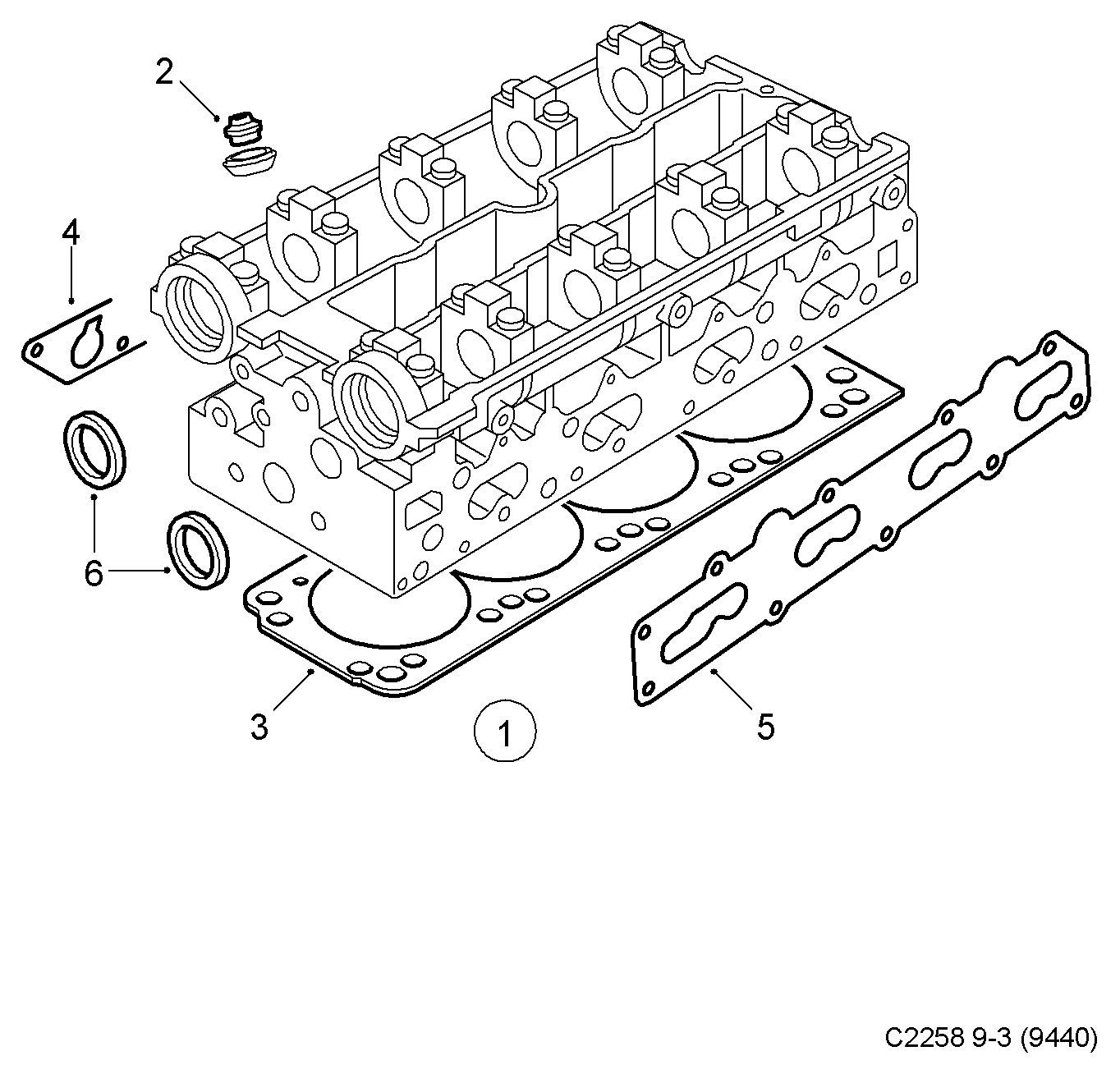 Opel 90 536 057 - Guarnizione, Collettore aspirazione www.autoricambit.com