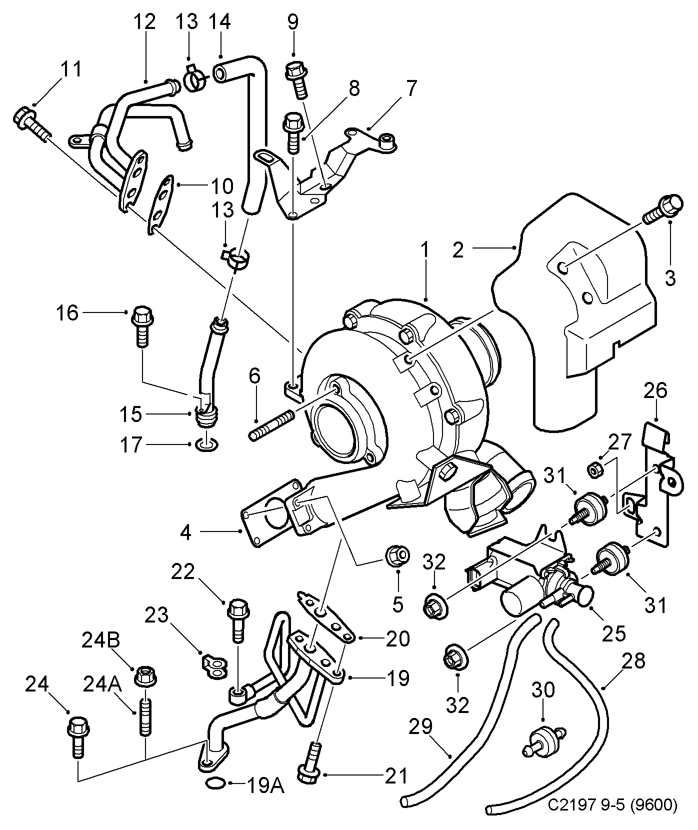 SAAB 5342969 - Turbocompressore, Sovralimentazione www.autoricambit.com