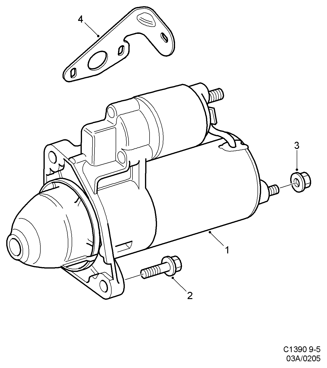 SAAB 93176034 - Motorino d'avviamento www.autoricambit.com