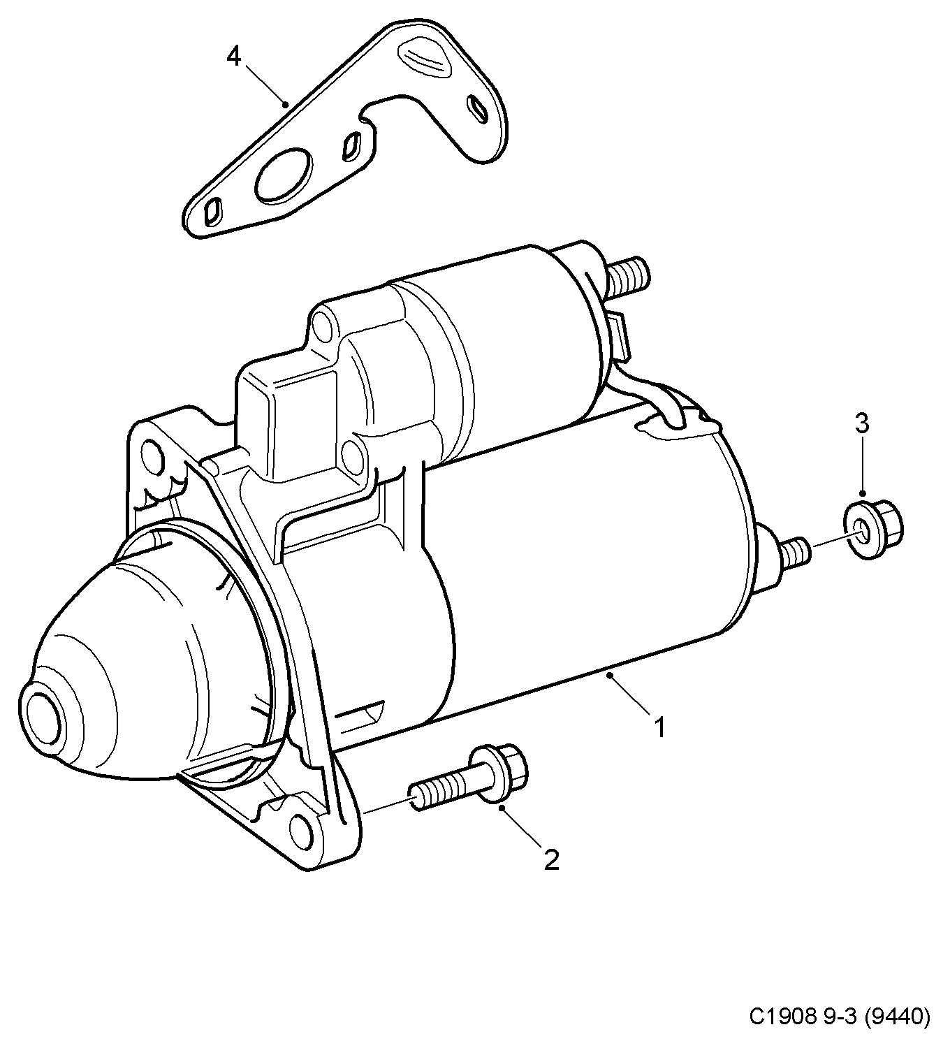 SAAB 55351630 - Motorino d'avviamento www.autoricambit.com