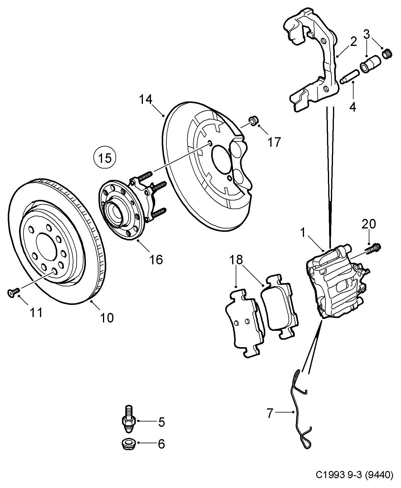 Mitsubishi 93183140 - Kit pastiglie freno, Freno a disco www.autoricambit.com