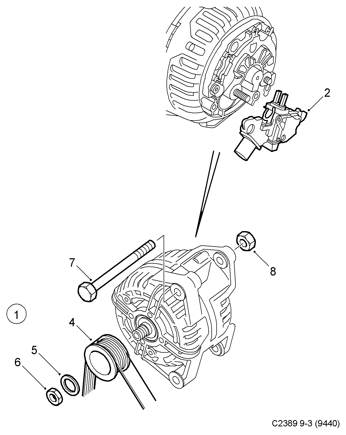 Opel 93 17 4497 - Alternatore www.autoricambit.com