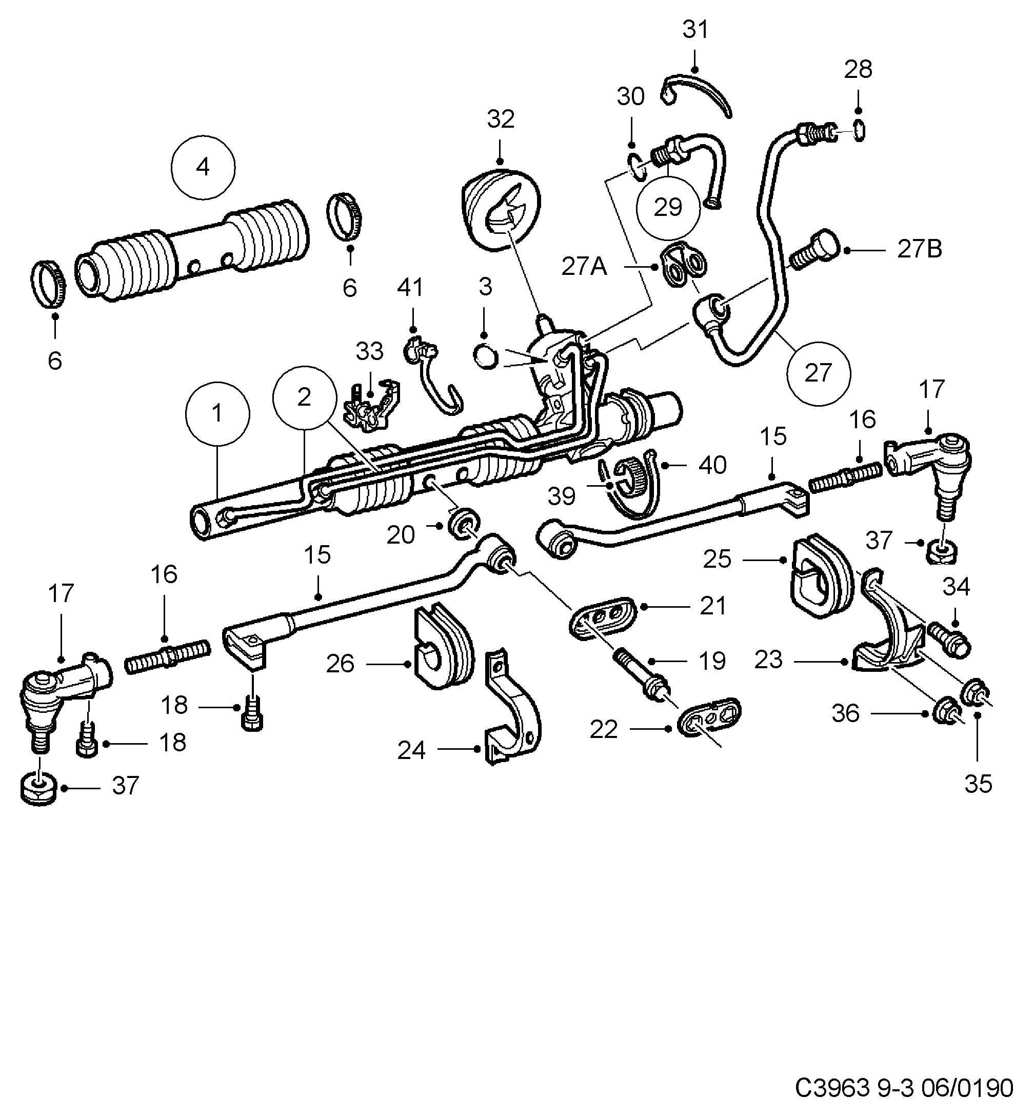 SAAB 5057435 - Scatola guida www.autoricambit.com