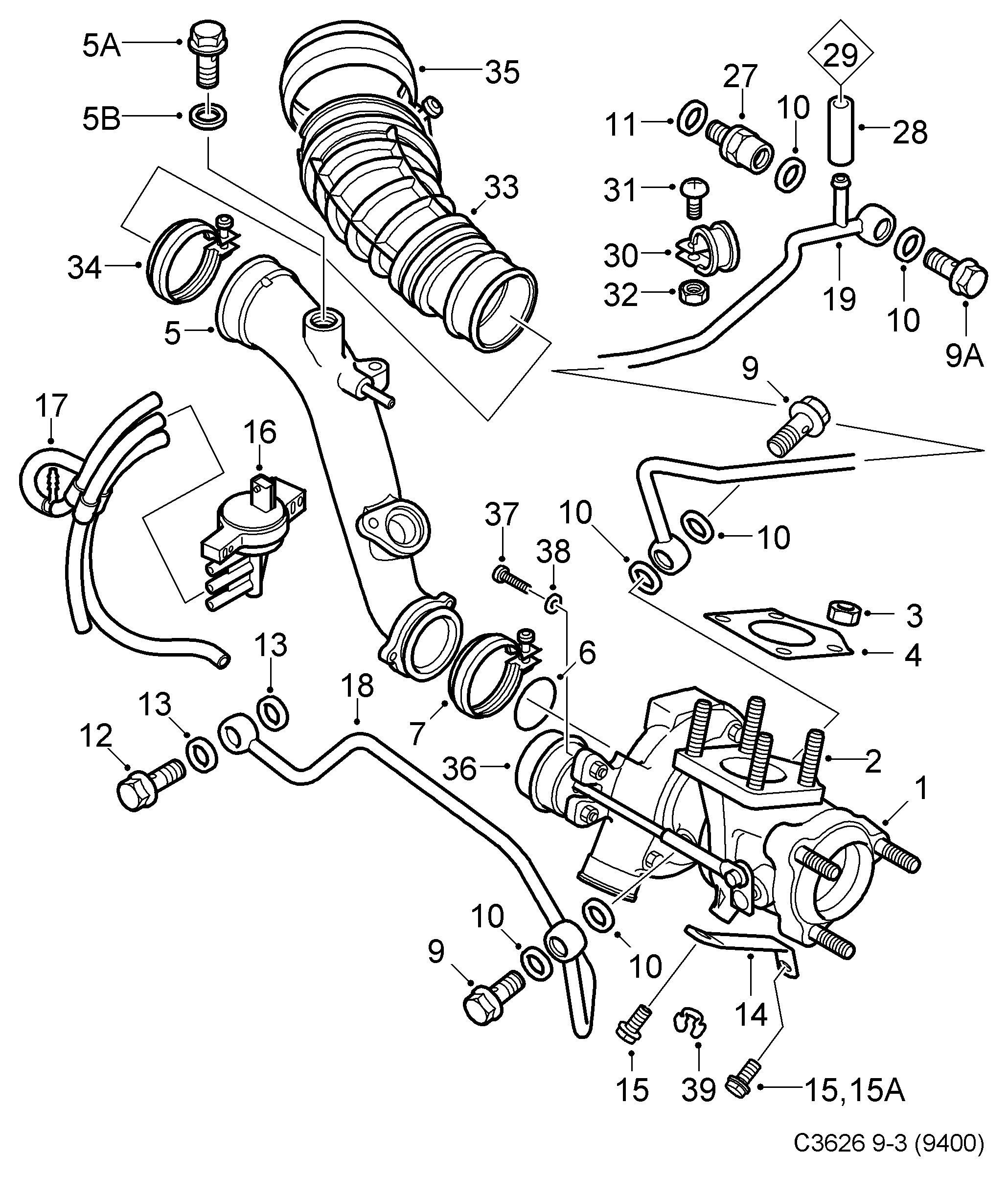 Opel 9192568 - Cinghia Poly-V www.autoricambit.com