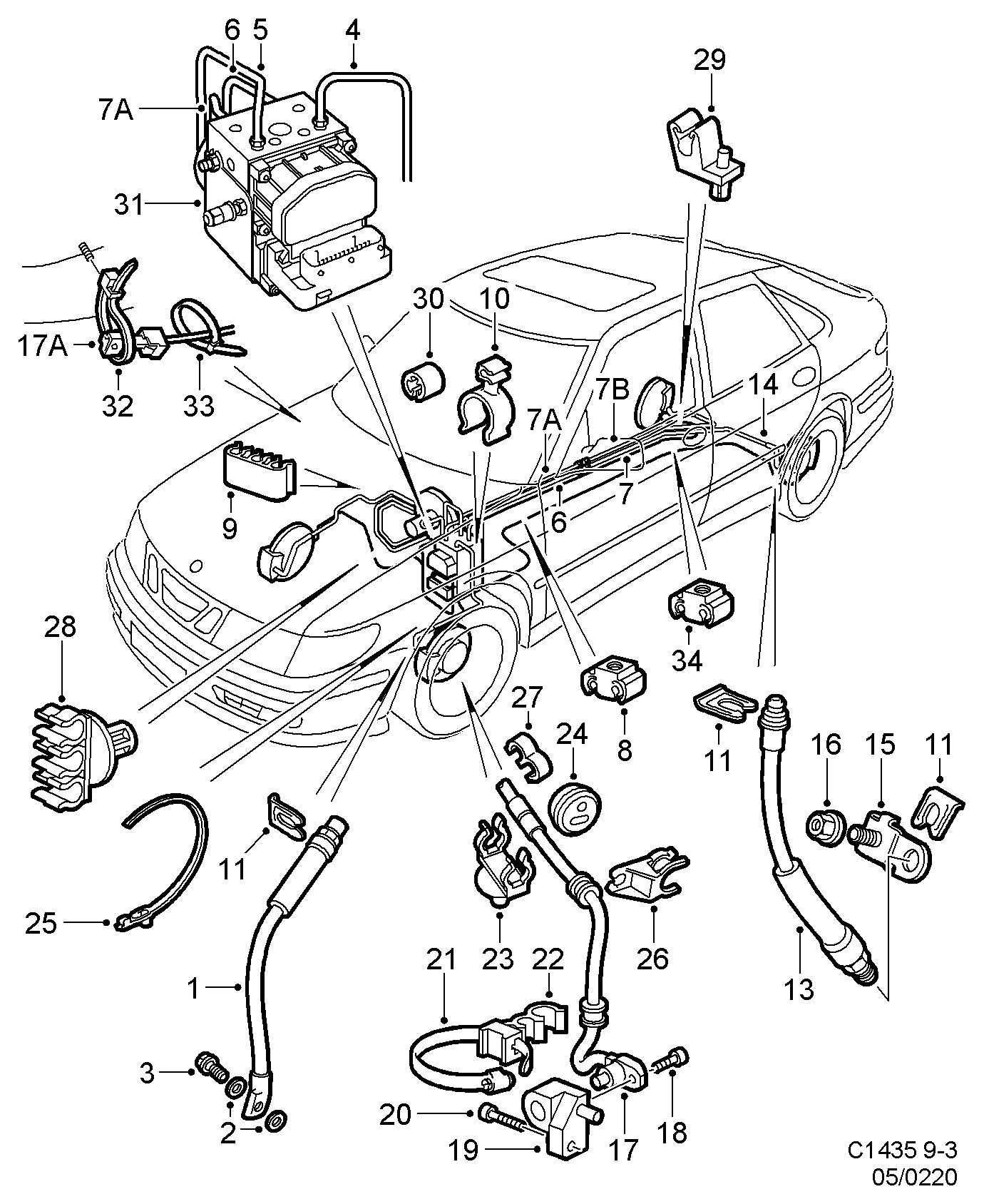 Opel 42 41 444 - Flessibile del freno www.autoricambit.com