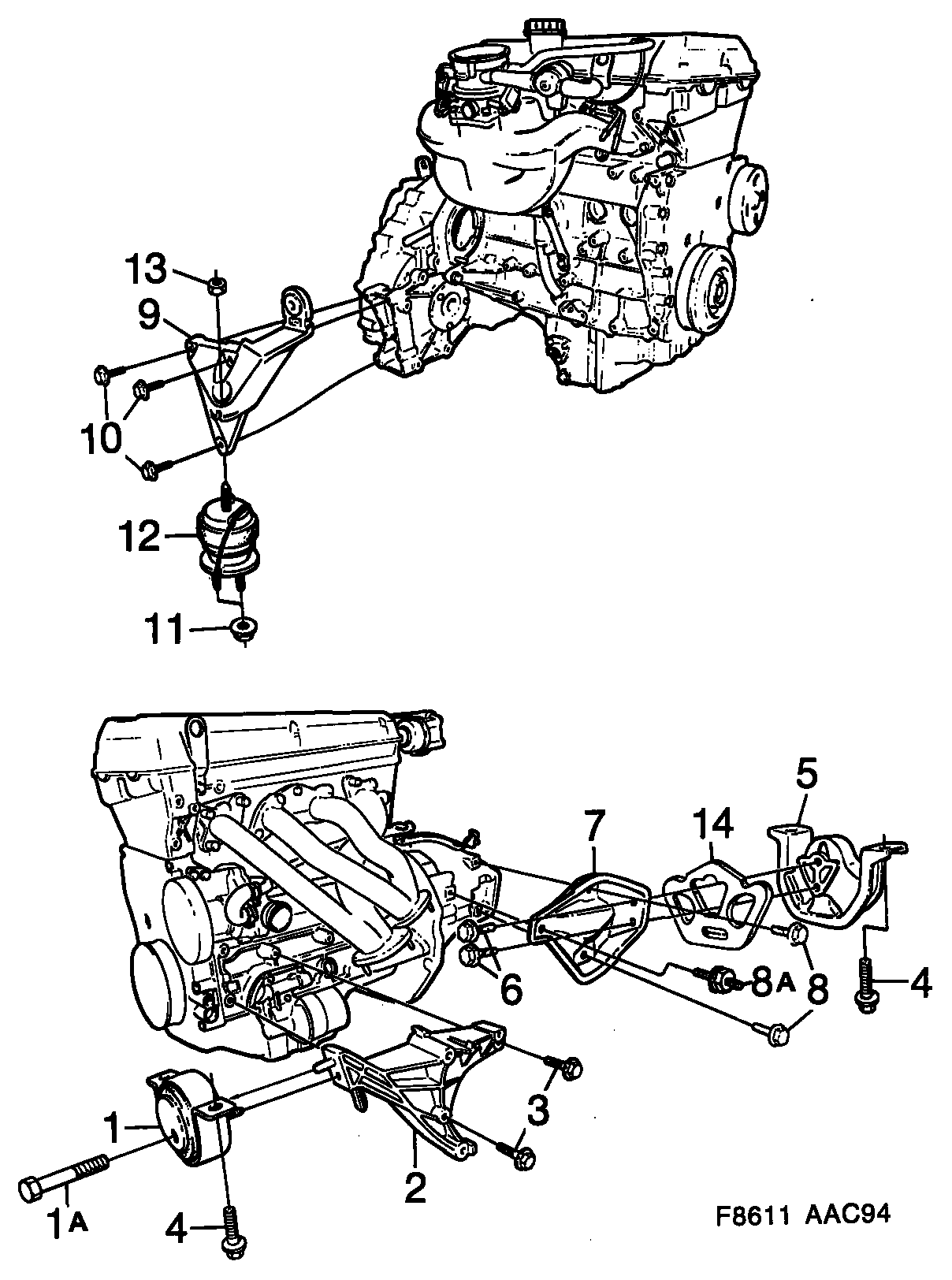 SAAB 42 83 875 - Sospensione, Motore www.autoricambit.com