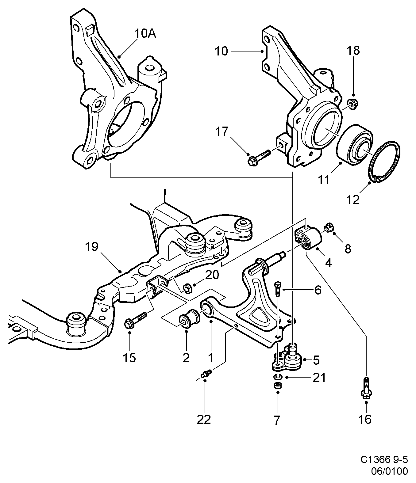 SAAB 52 31 683 - Giunto di supporto / guida www.autoricambit.com