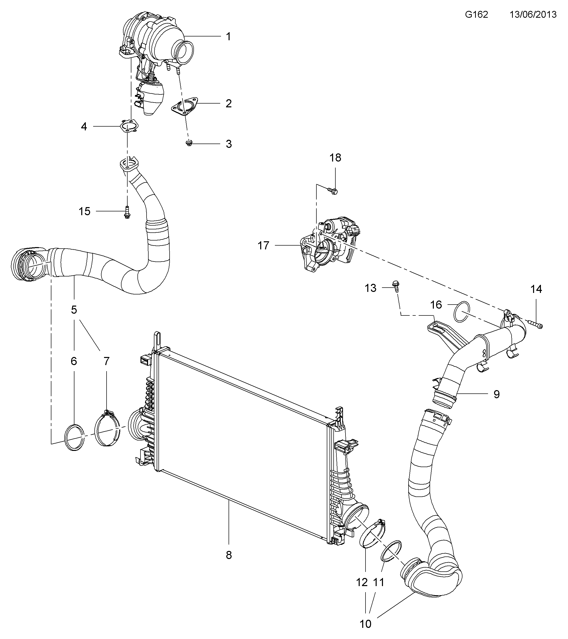 Opel 5860381 - Turbocompressore, Sovralimentazione www.autoricambit.com