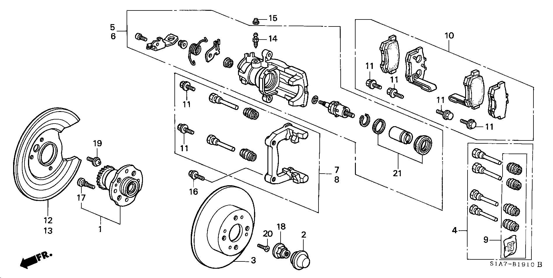 Honda 42200-S1A-E01 - Kit cuscinetto ruota www.autoricambit.com