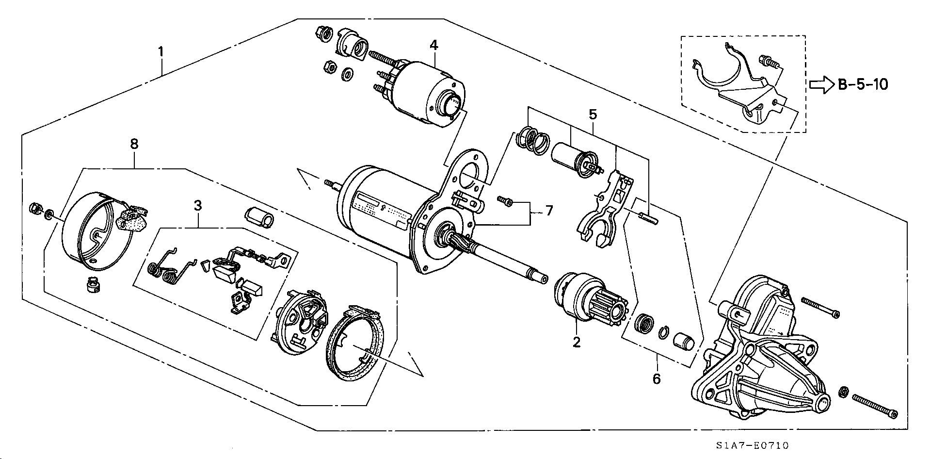 Honda 31200-PDA-E03 - Motorino d'avviamento www.autoricambit.com