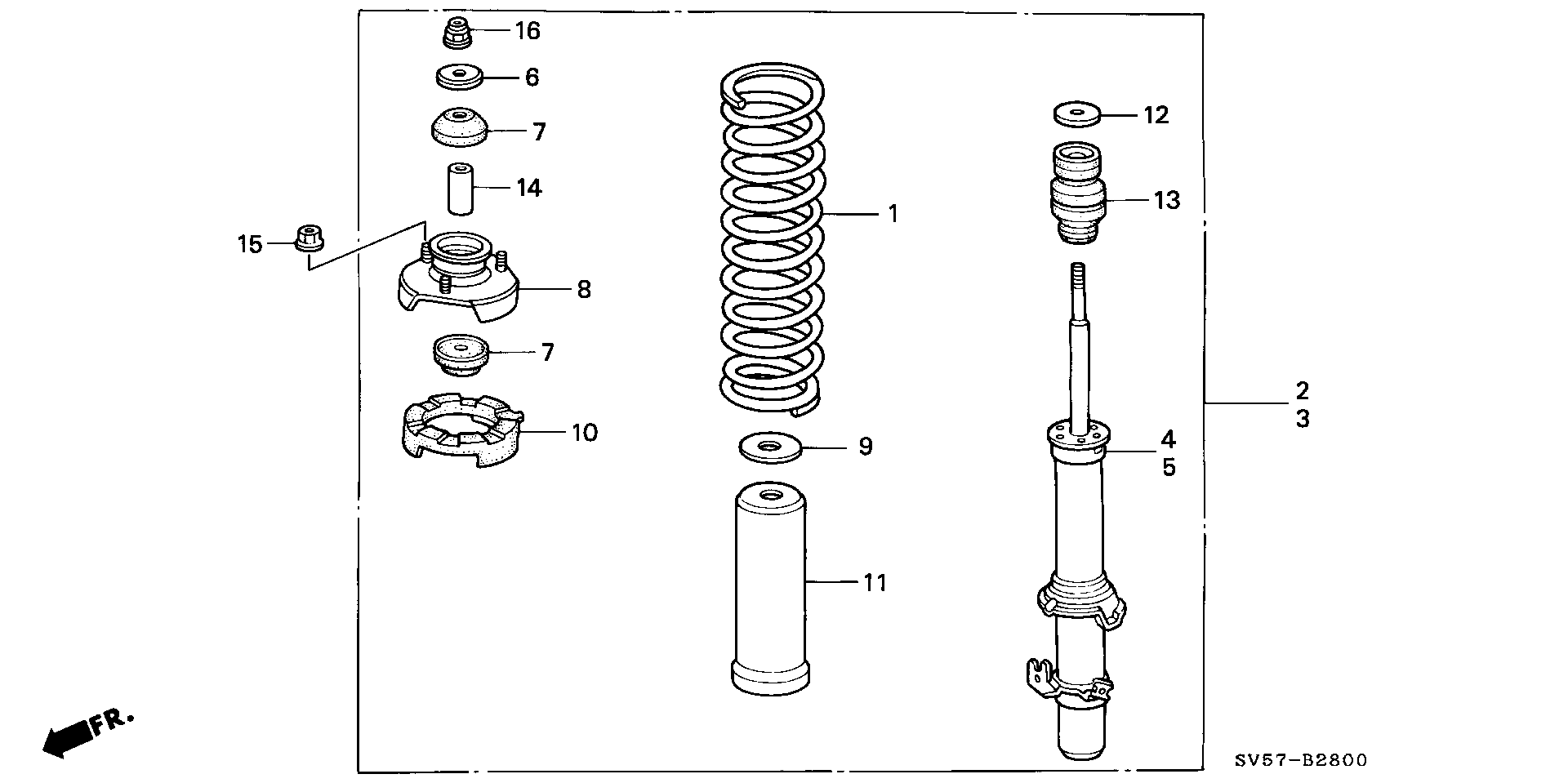 Honda 51605SV5G02 - Ammortizzatore www.autoricambit.com