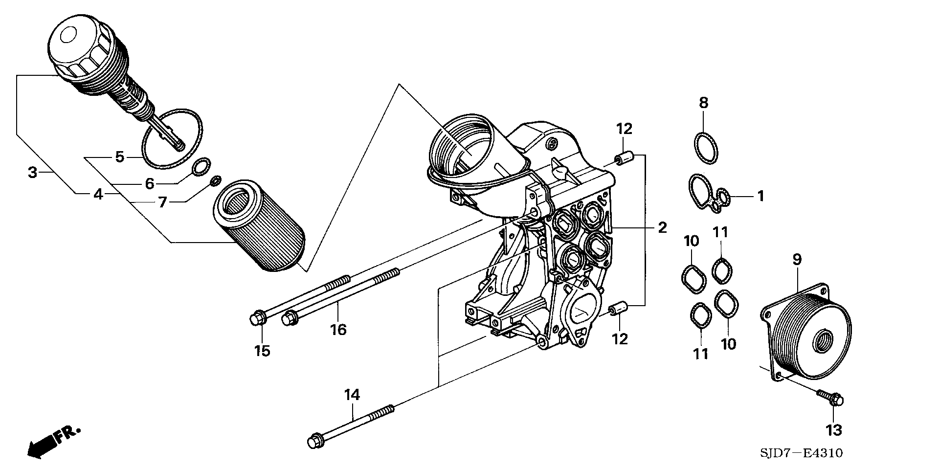 Honda 15430RBDE02 - Filtro olio www.autoricambit.com