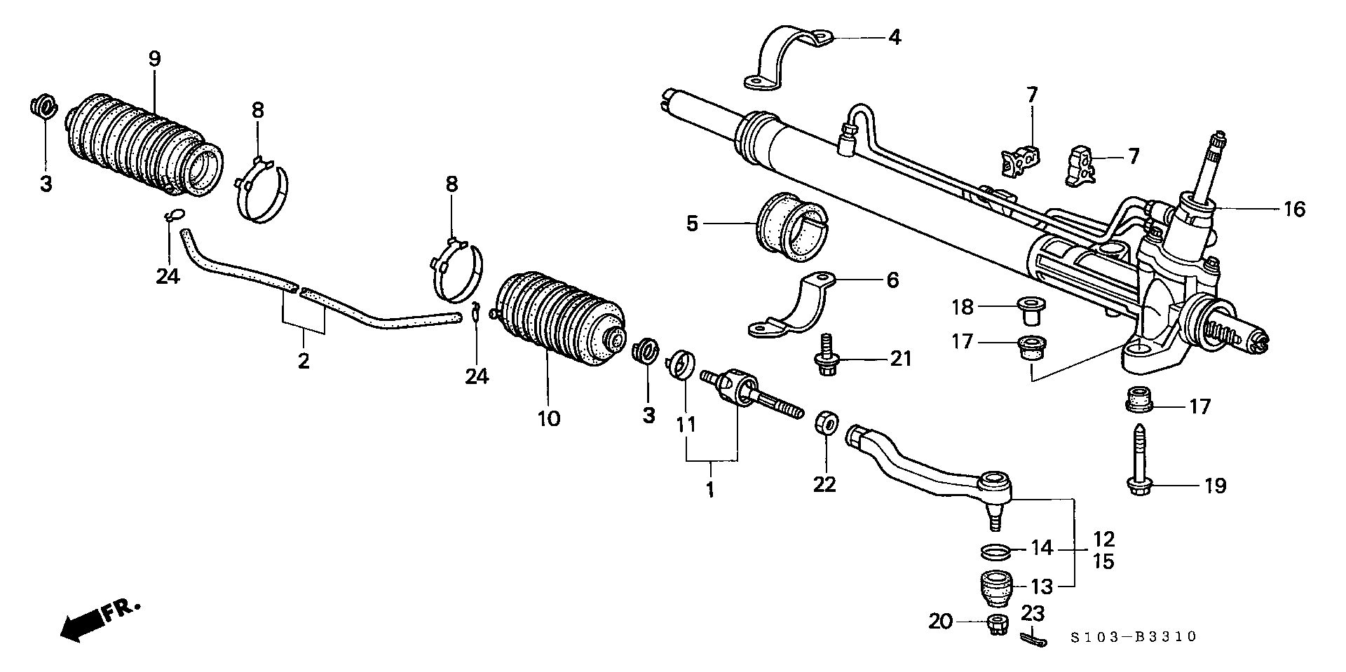 Honda 53534-SV4-003 - Soffietto, Sterzo www.autoricambit.com