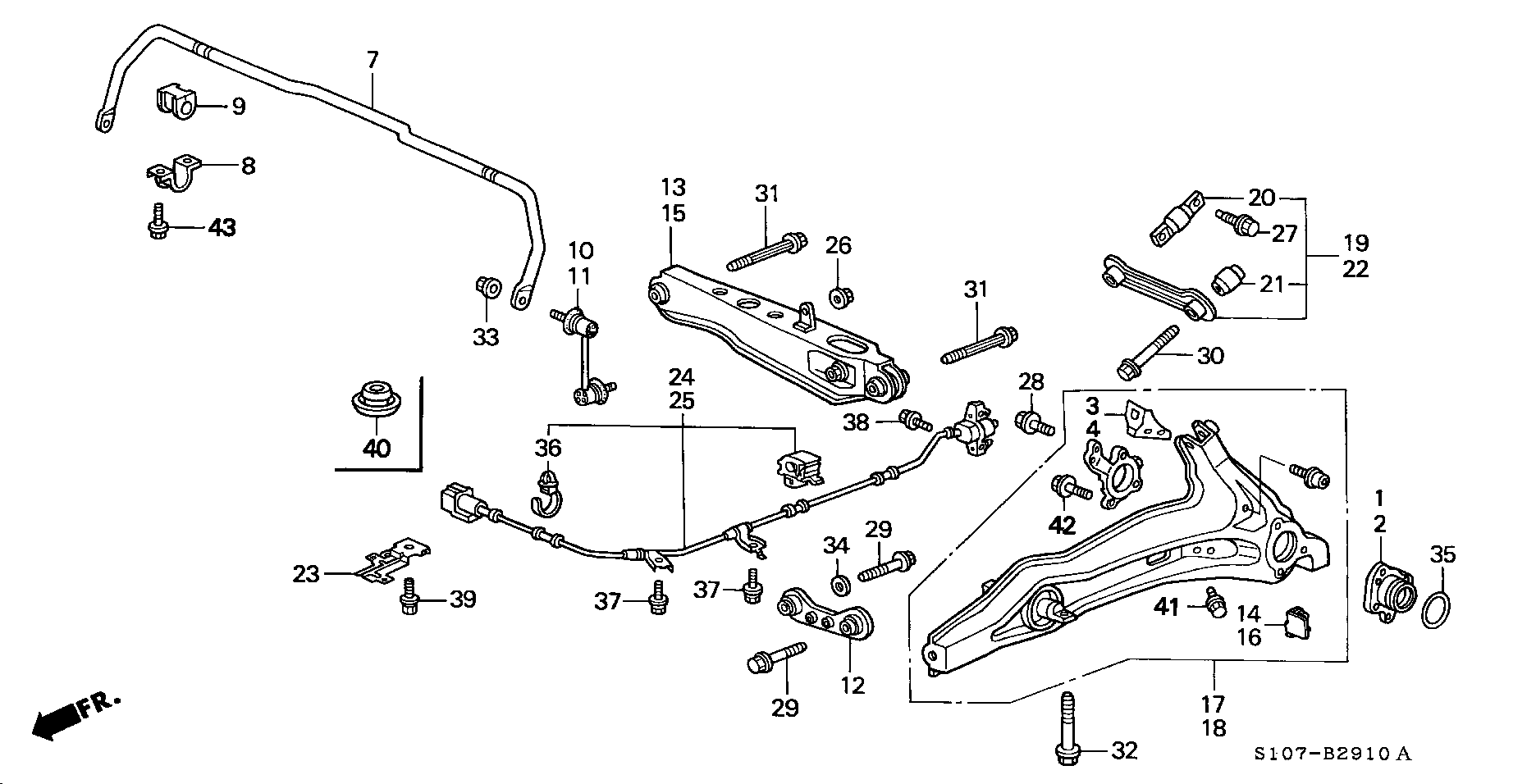 Honda 52321-S10-003 - Asta/Puntone, Stabilizzatore www.autoricambit.com