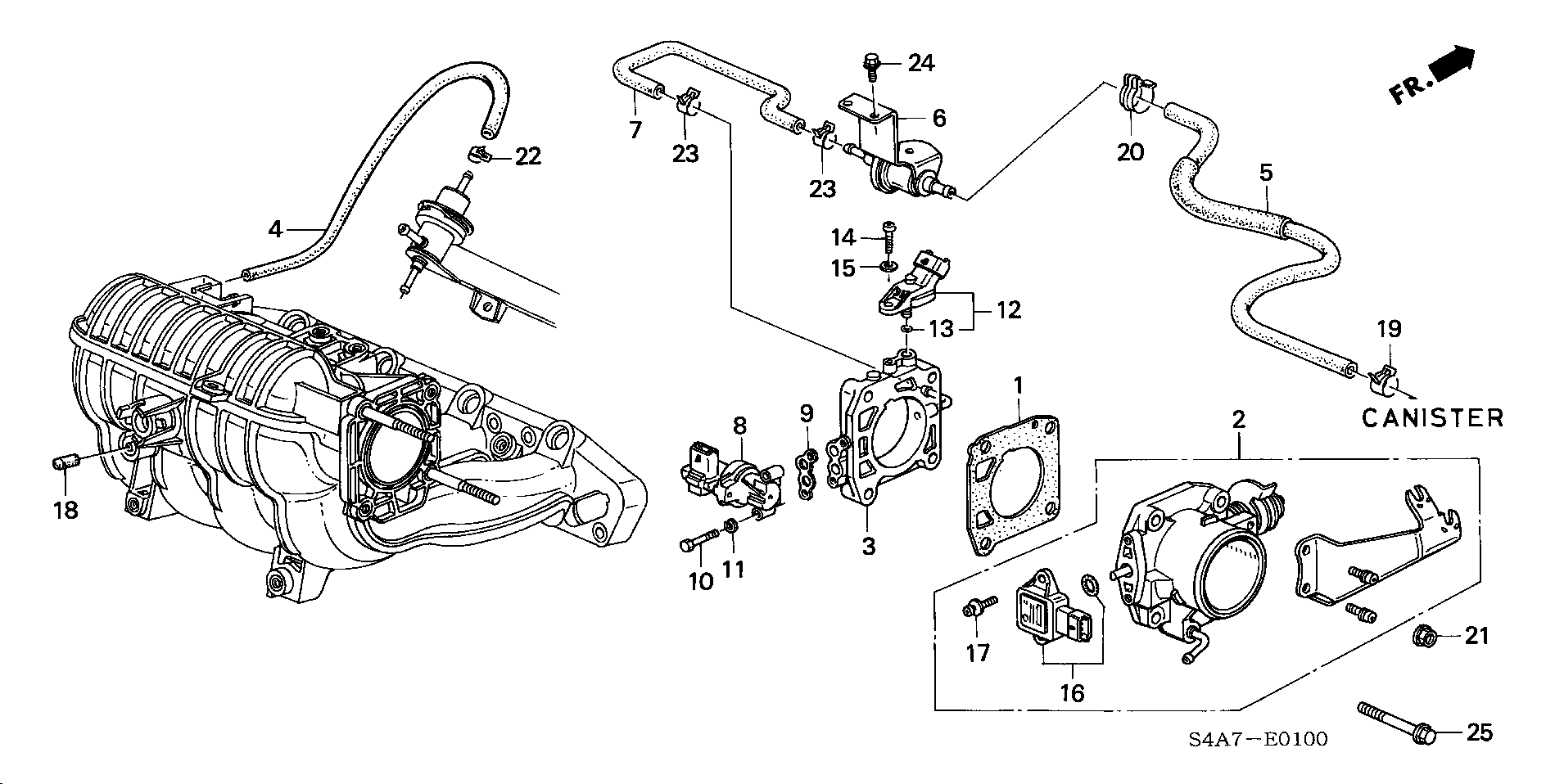 Honda 37890-PDF-E01 - Sensore, Regolazione valvola farfalla www.autoricambit.com