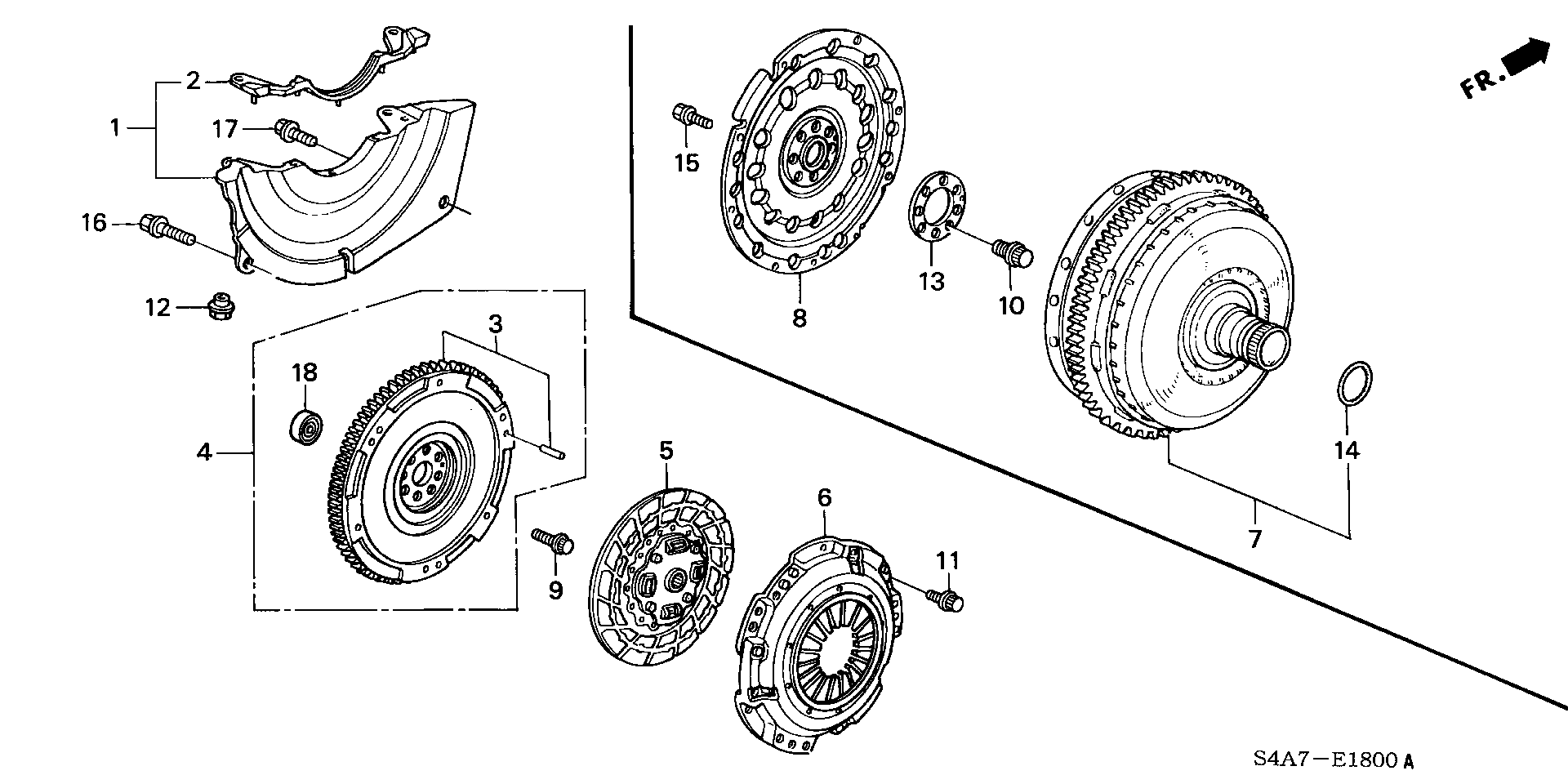 Honda 22200-PDF-014 - Disco frizione www.autoricambit.com