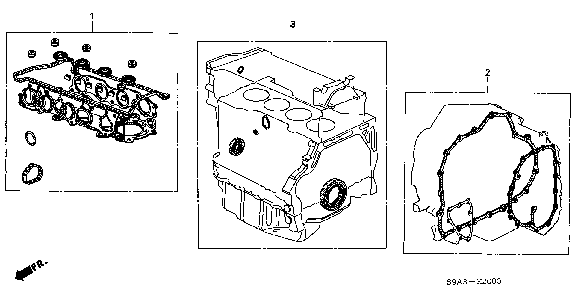 Honda 06110-RBB-000 - Kit guarnizioni, Testata www.autoricambit.com