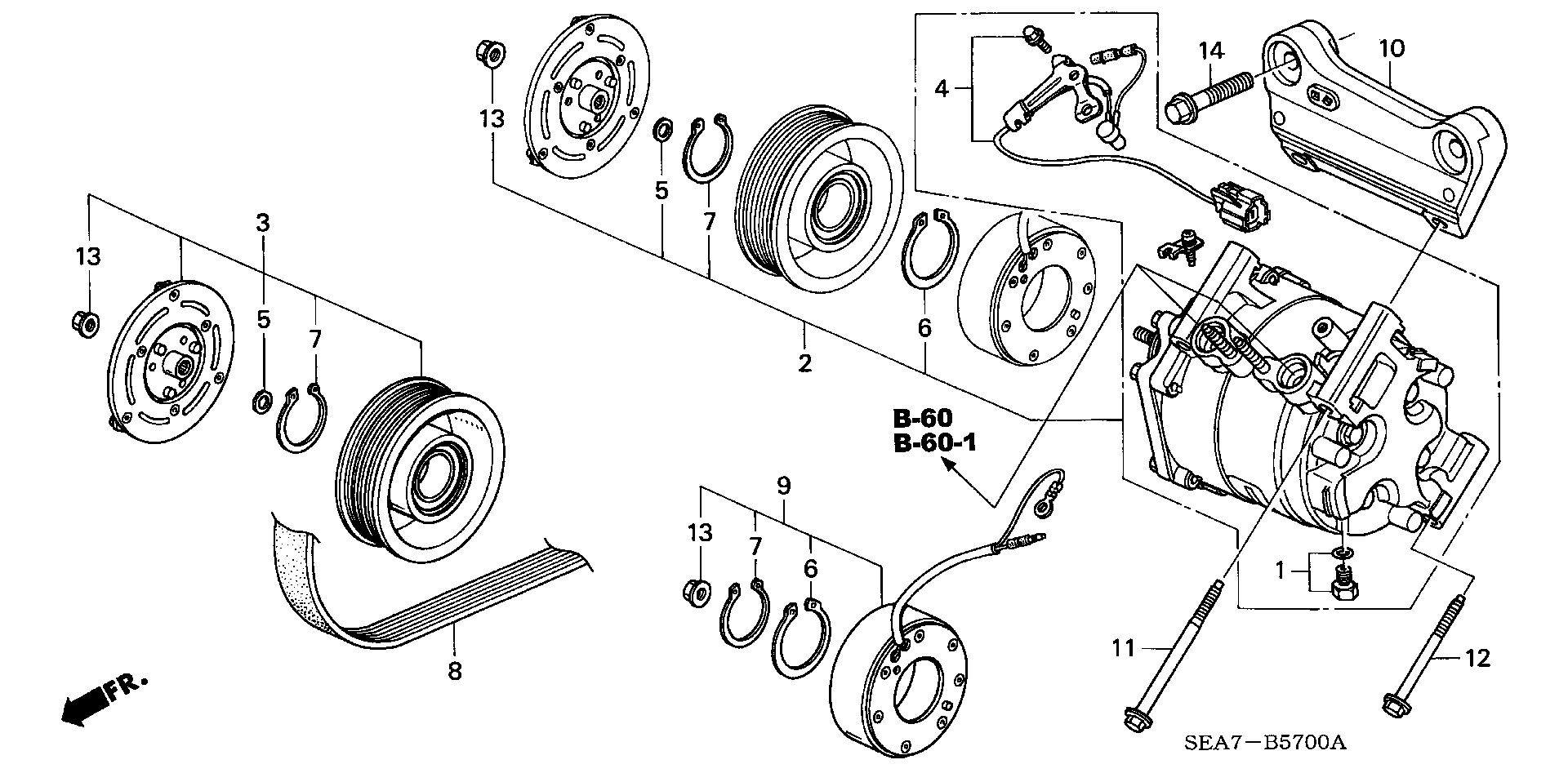 Honda 38920-RBA-E03 - Cinghia Poly-V www.autoricambit.com