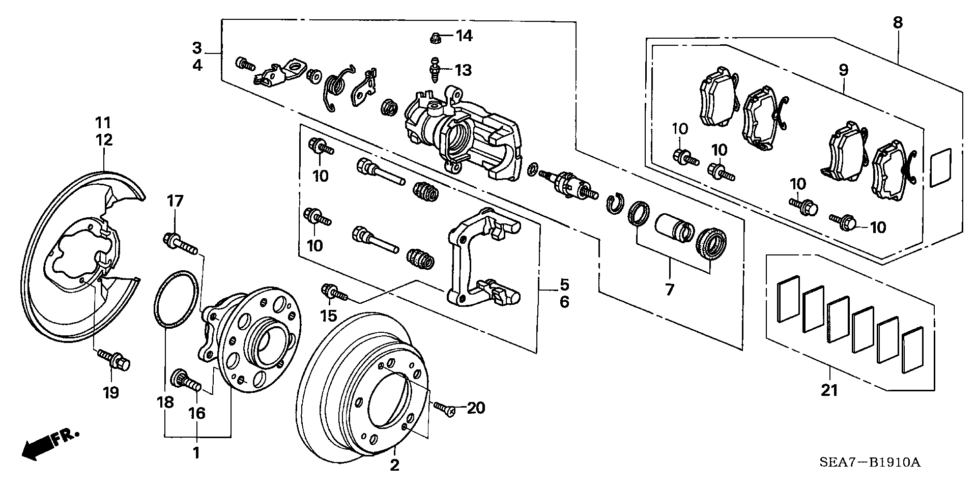 Honda 42200-SEA-951 - Kit cuscinetto ruota www.autoricambit.com