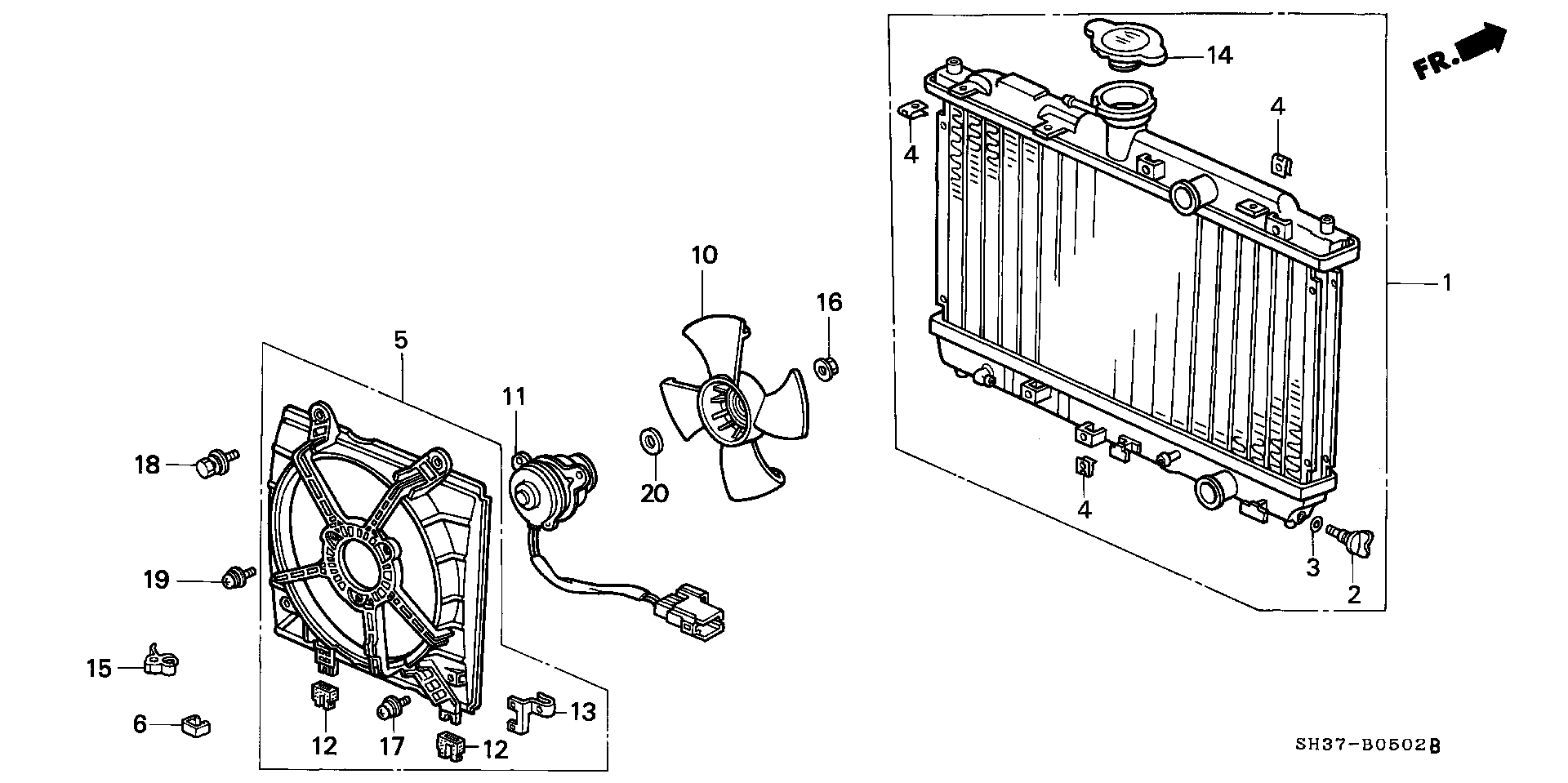 Honda 19045PM3004 - Tappo, radiatore www.autoricambit.com