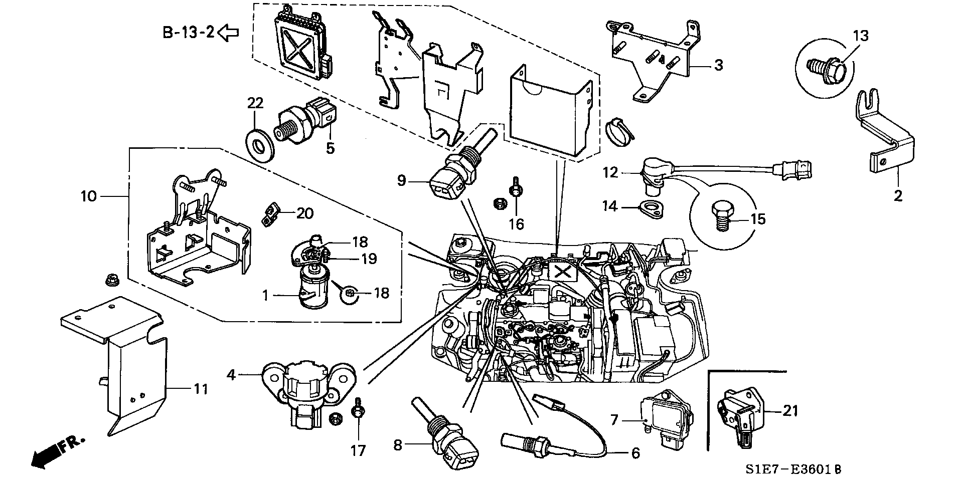 Honda 37 830-P5T-G00 - Sensor MAP, pressione del collettore di aspirazione www.autoricambit.com