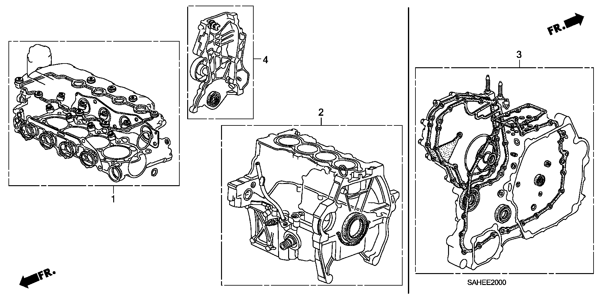 Honda 06114-PZA-000 - Kit guarnizioni, Monoblocco www.autoricambit.com