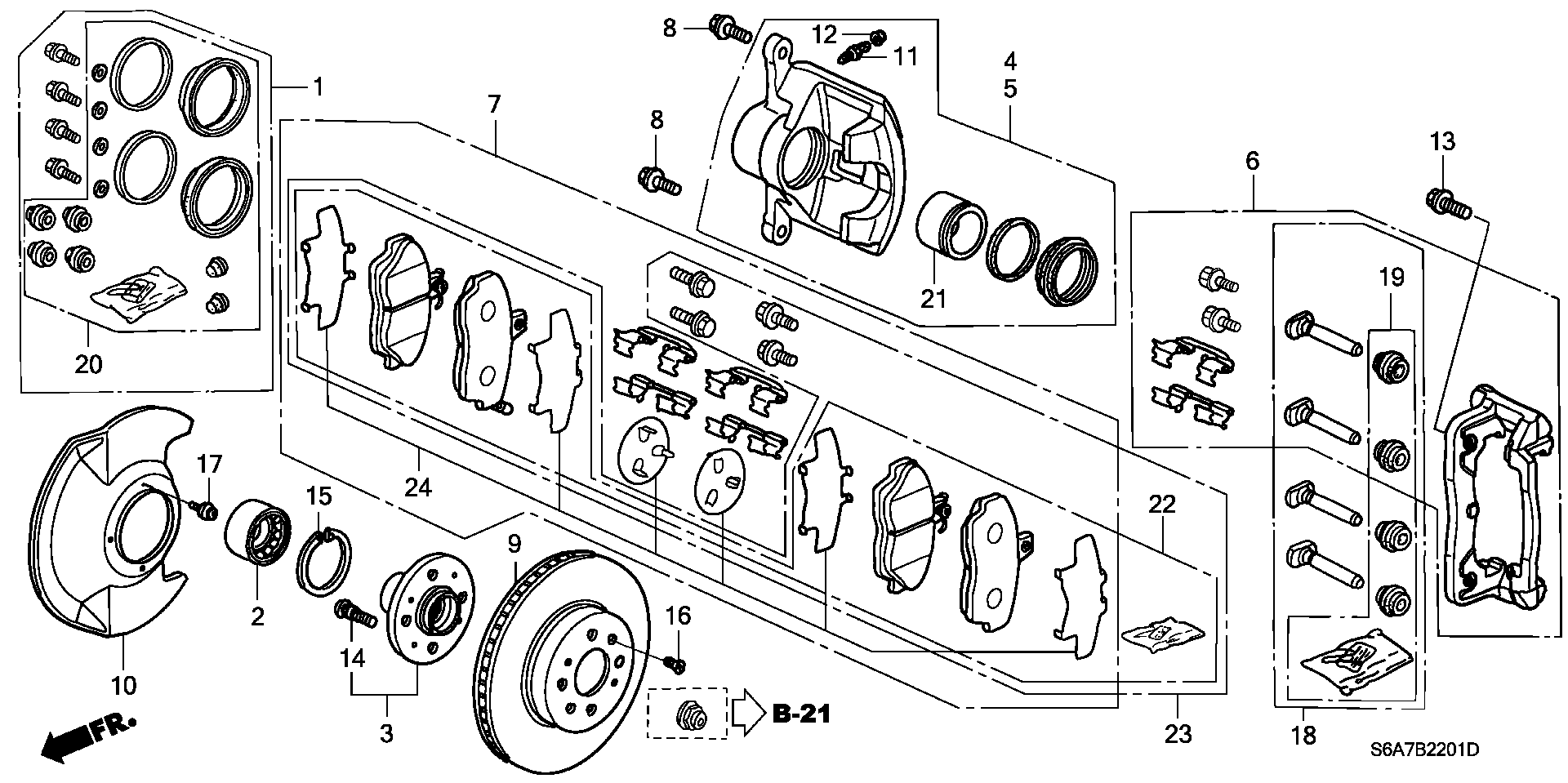 Honda 90681-ST3-E00 - Kit cuscinetto ruota www.autoricambit.com