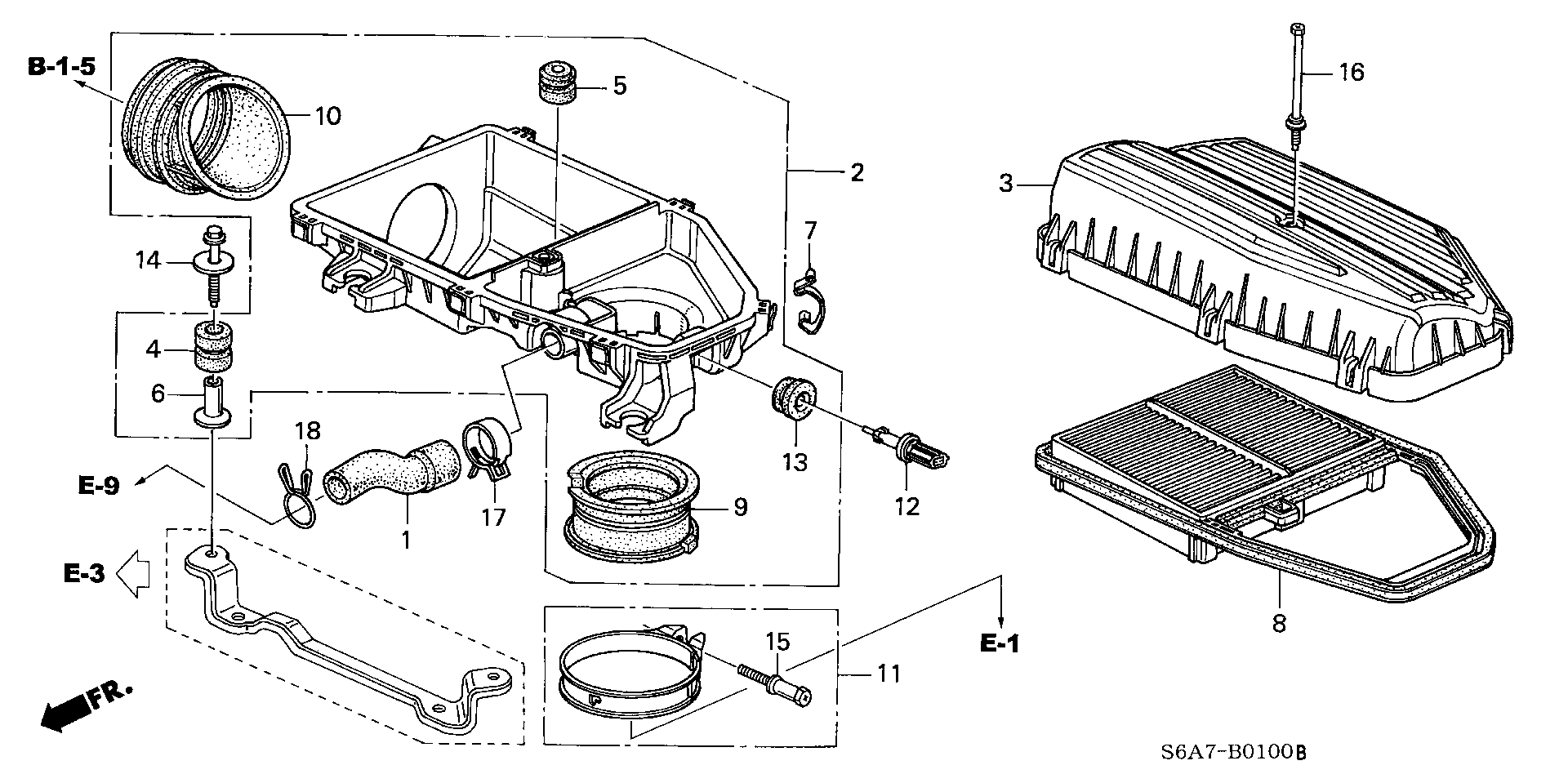 Honda 17220-PLD-000 - Filtro aria www.autoricambit.com